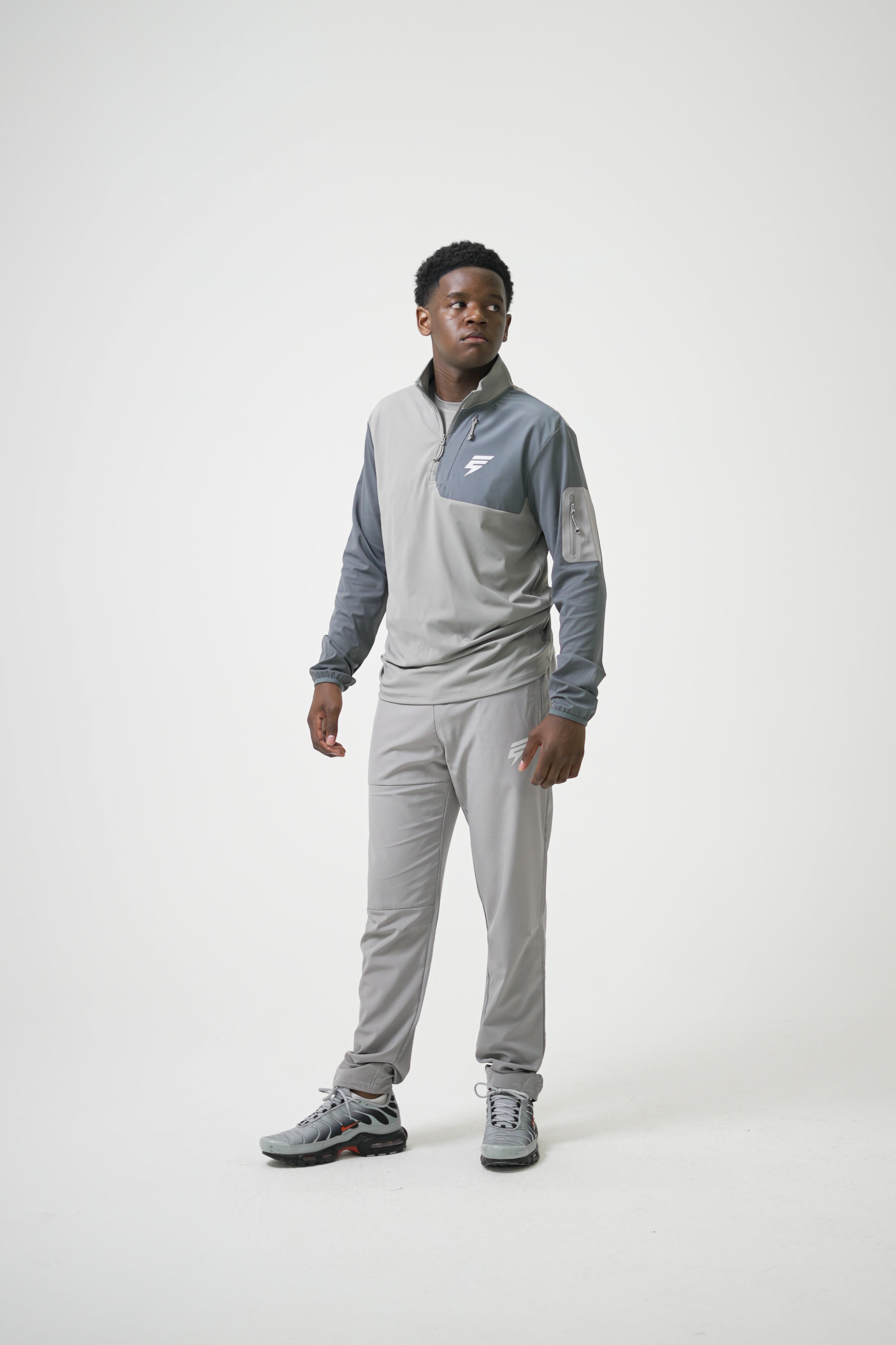CORE 1/4 ZIP SET - LIGHT GREY/GREY