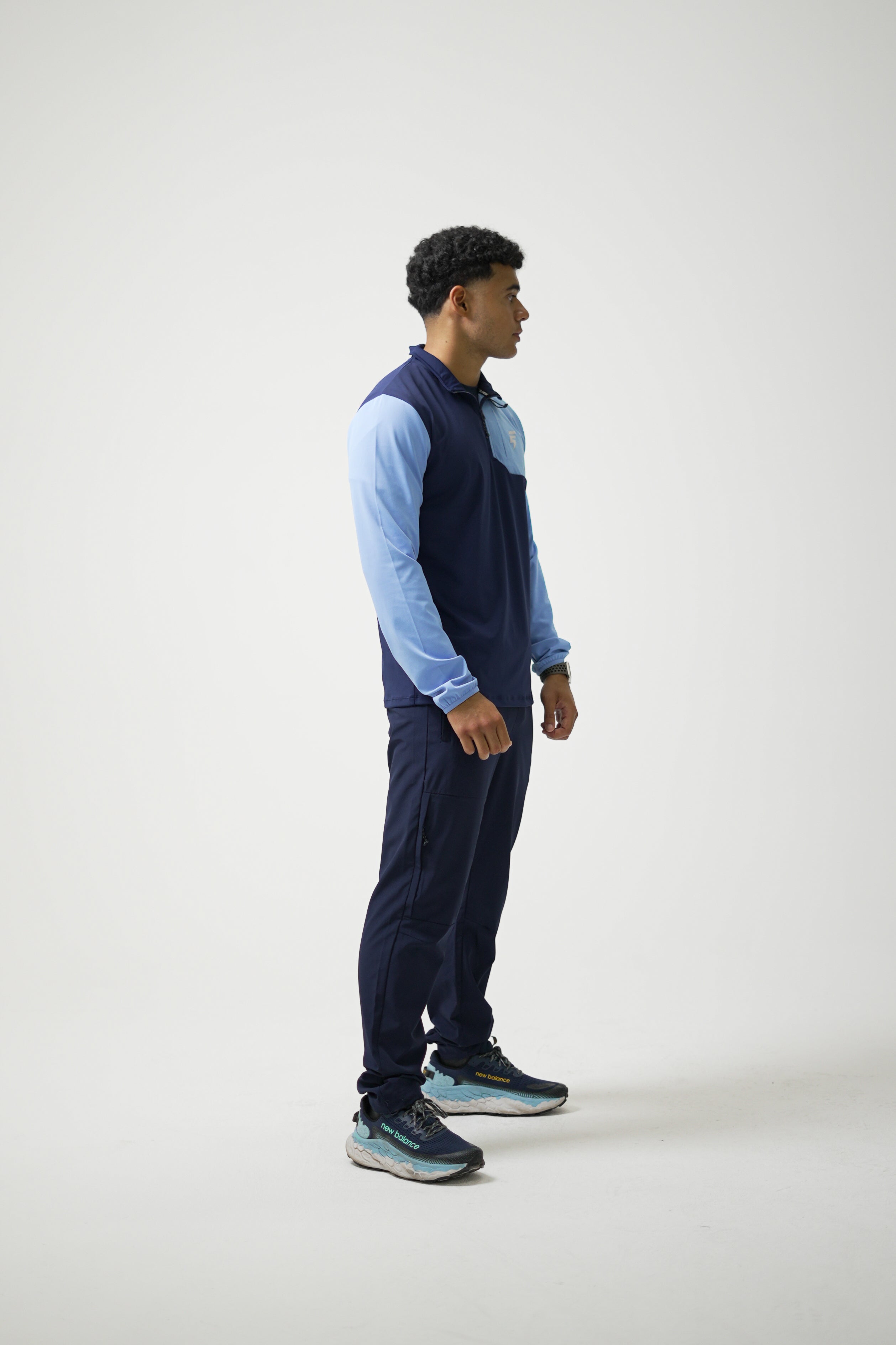 CORE 1/4 ZIP - NAVY/LIGHT BLUE