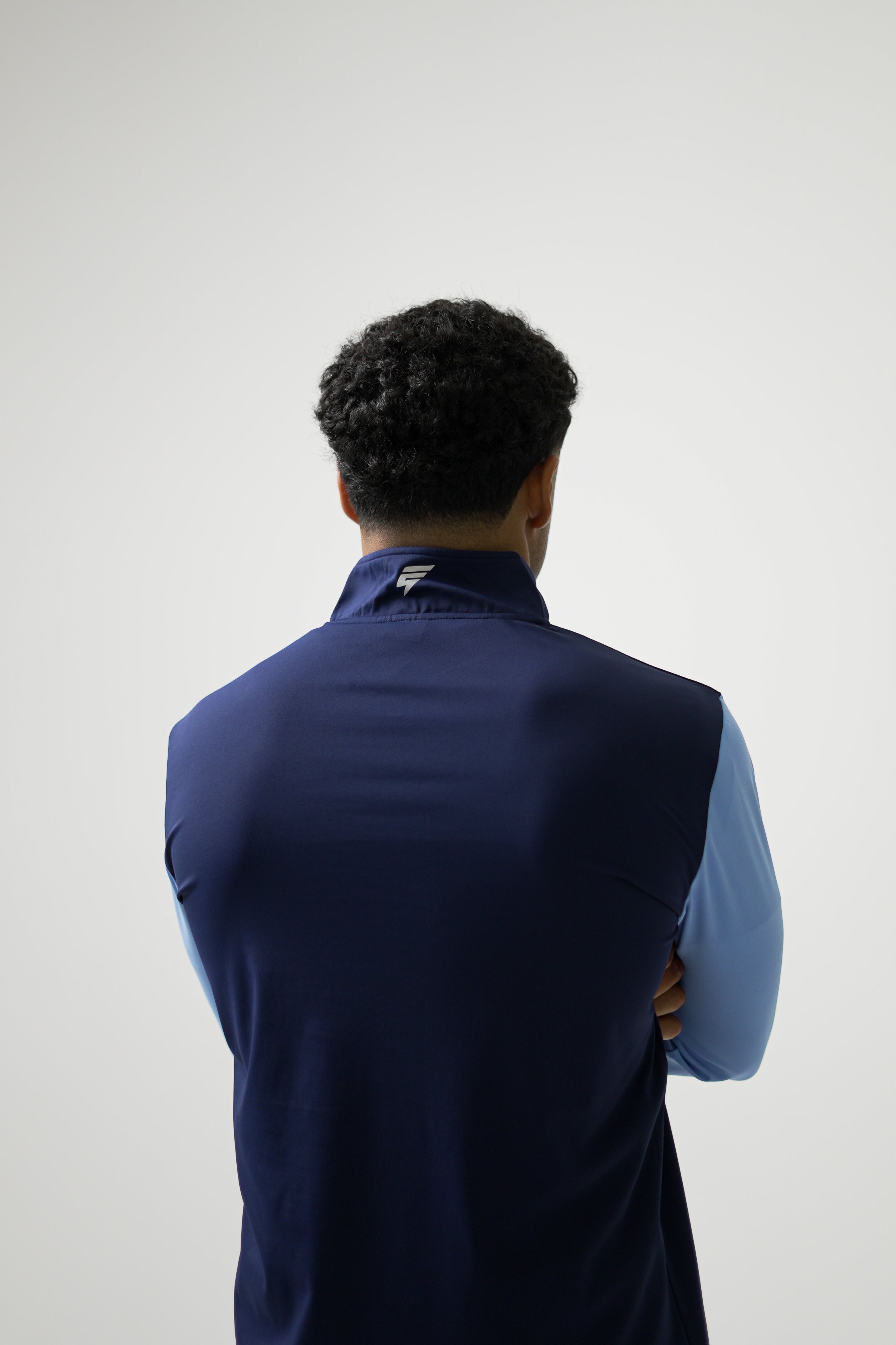 CORE 1/4 ZIP - NAVY/LIGHT BLUE