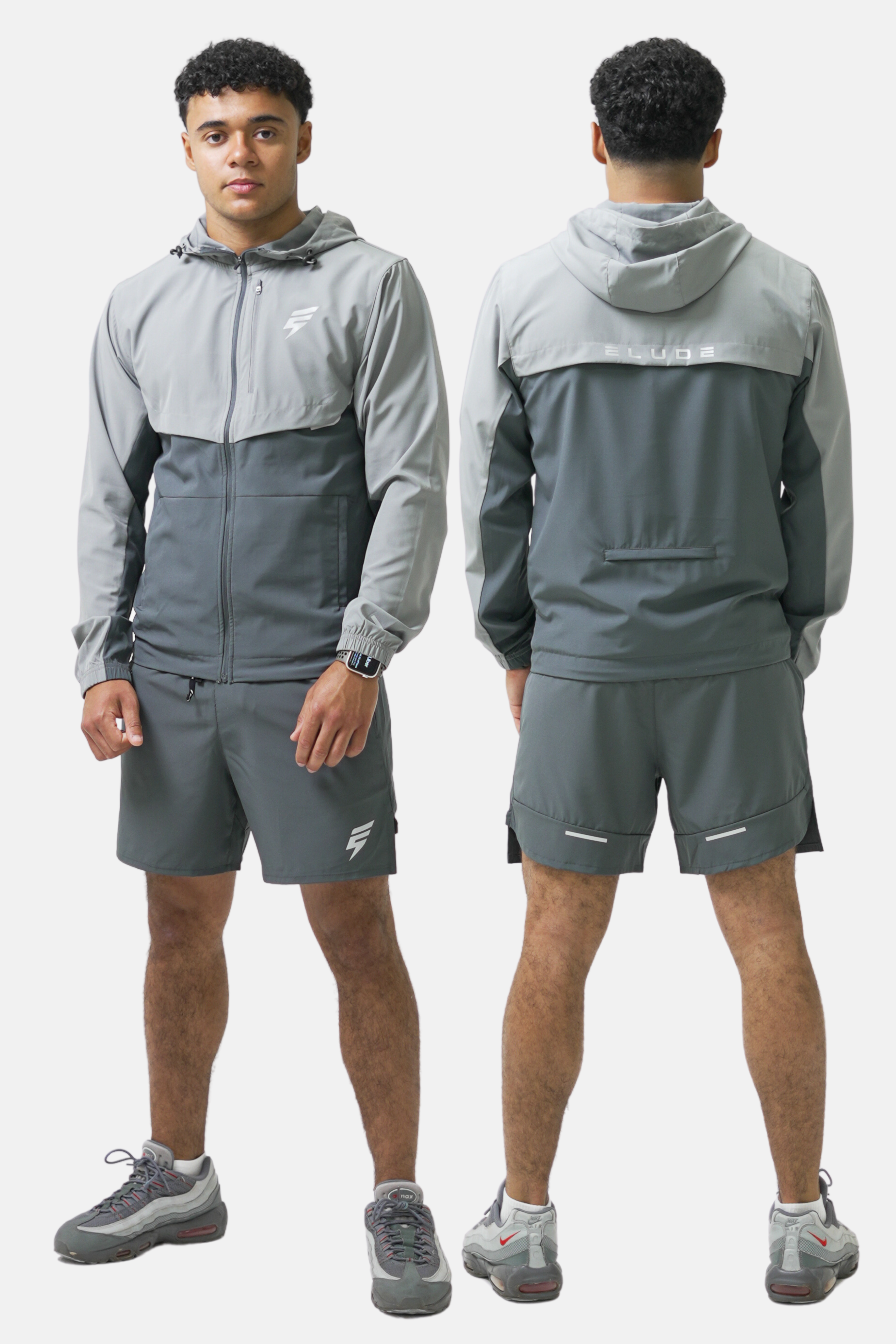 TRACK JACKET SET - COAL/LIGHT GREY