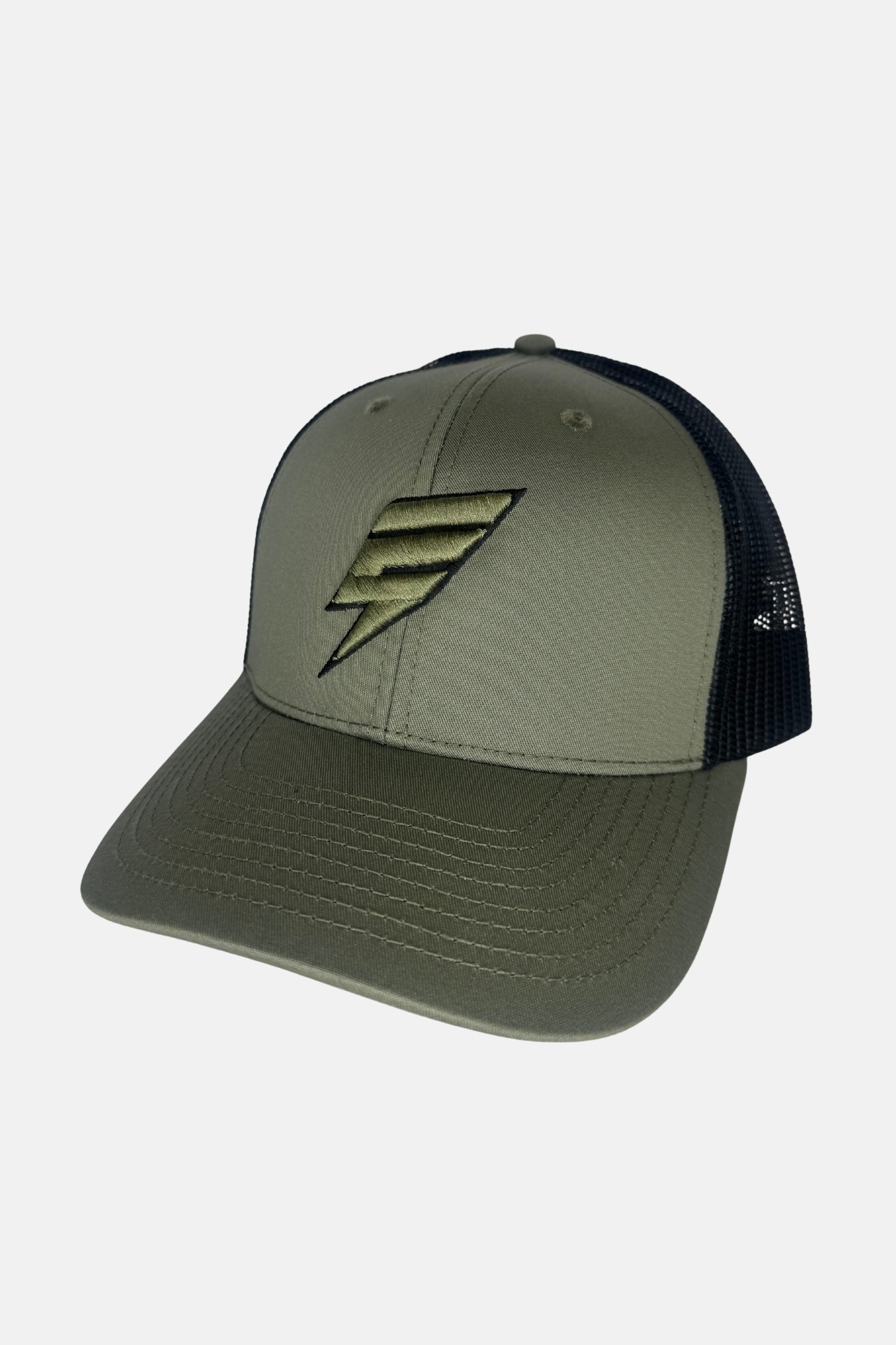 ELUDE TRUCKER CAP - KHAKI/BLACK