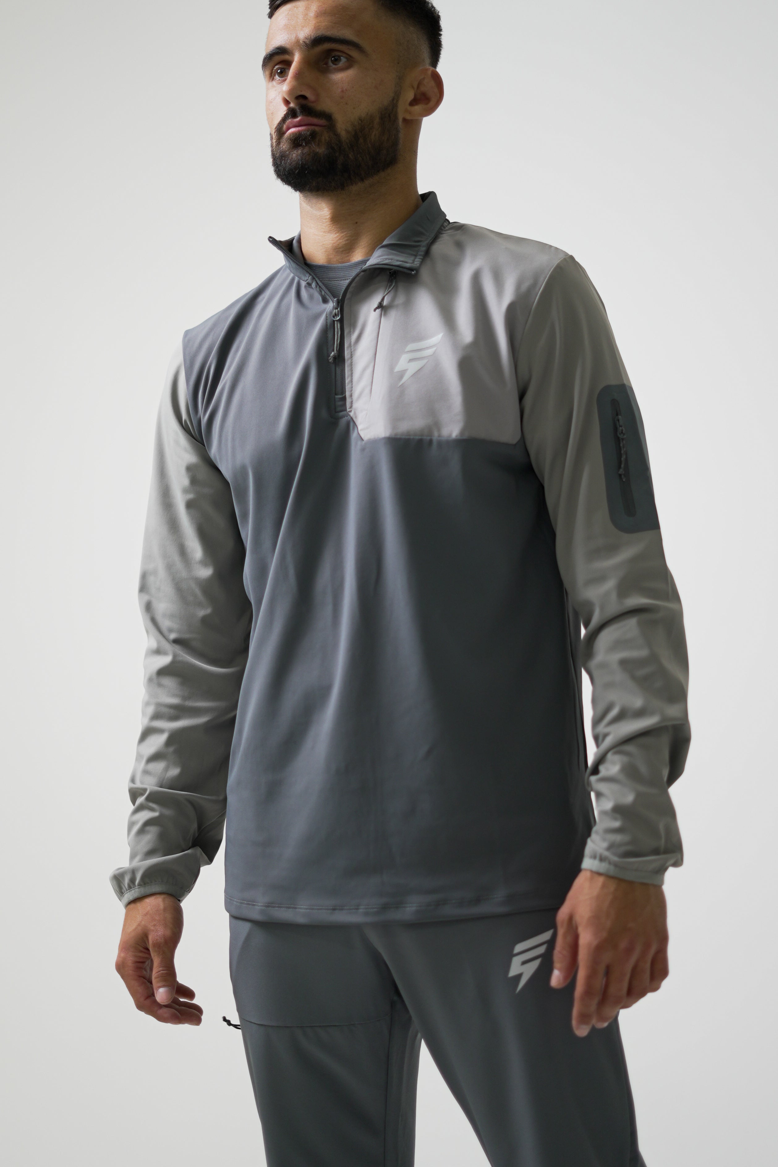 CORE 1/4 ZIP SET - GREY/LIGHT GREY