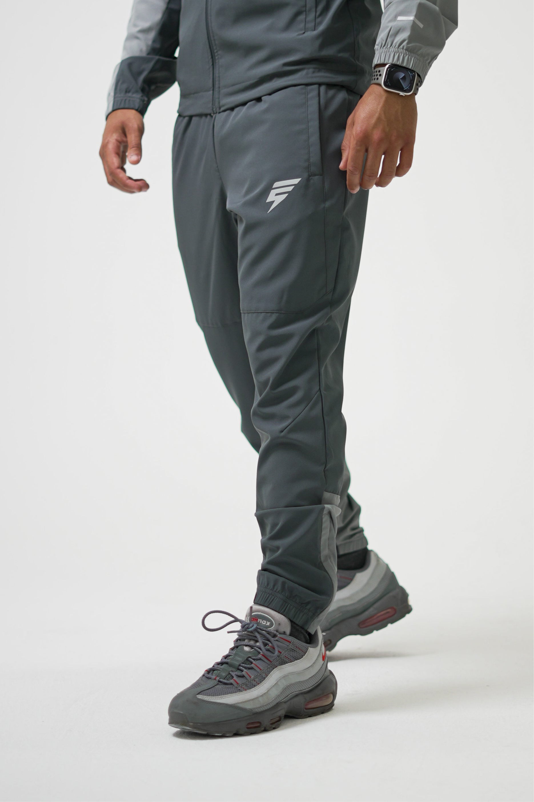 TRACK PANTS - COAL/LIGHT GREY