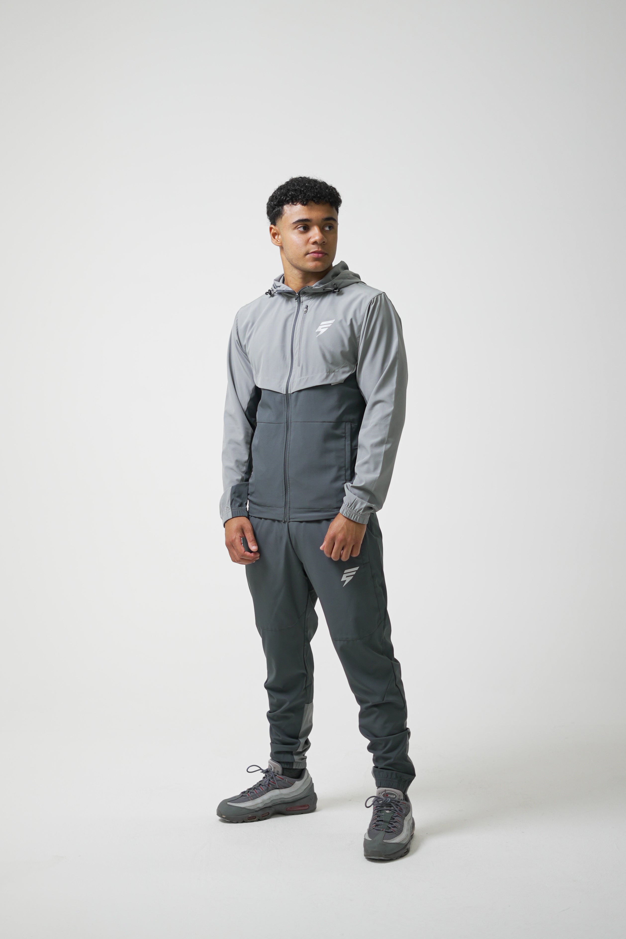 TRACK PANTS - COAL/LIGHT GREY