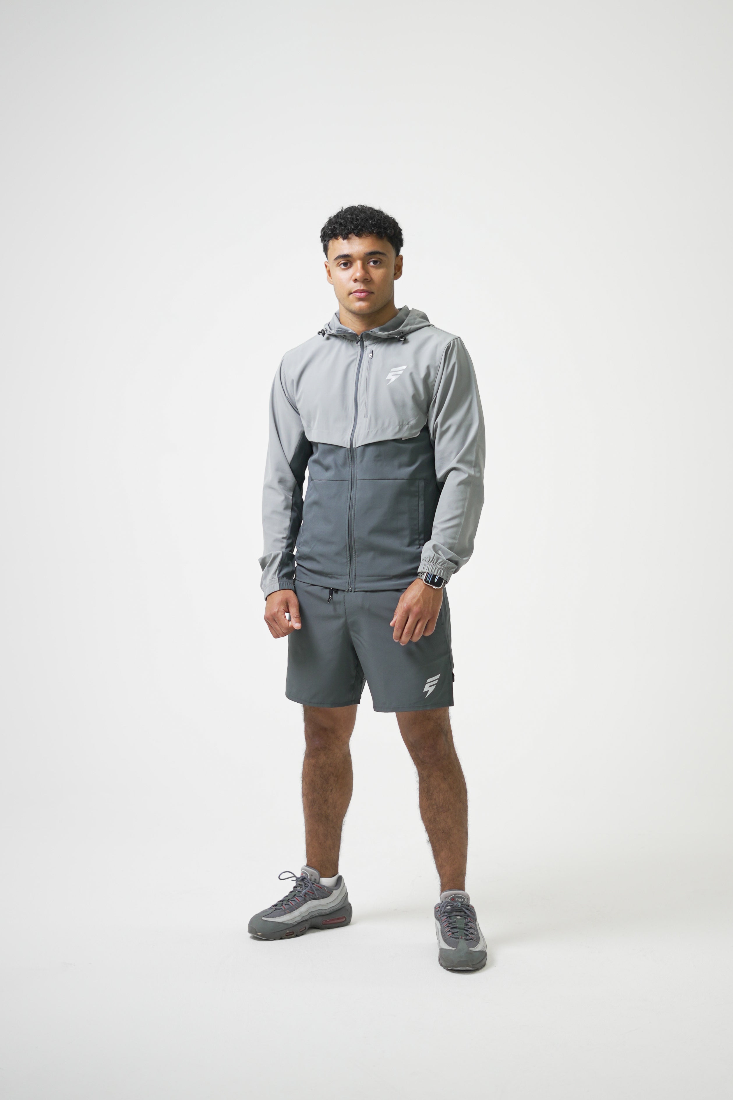 TRACK JACKET SET - COAL/LIGHT GREY