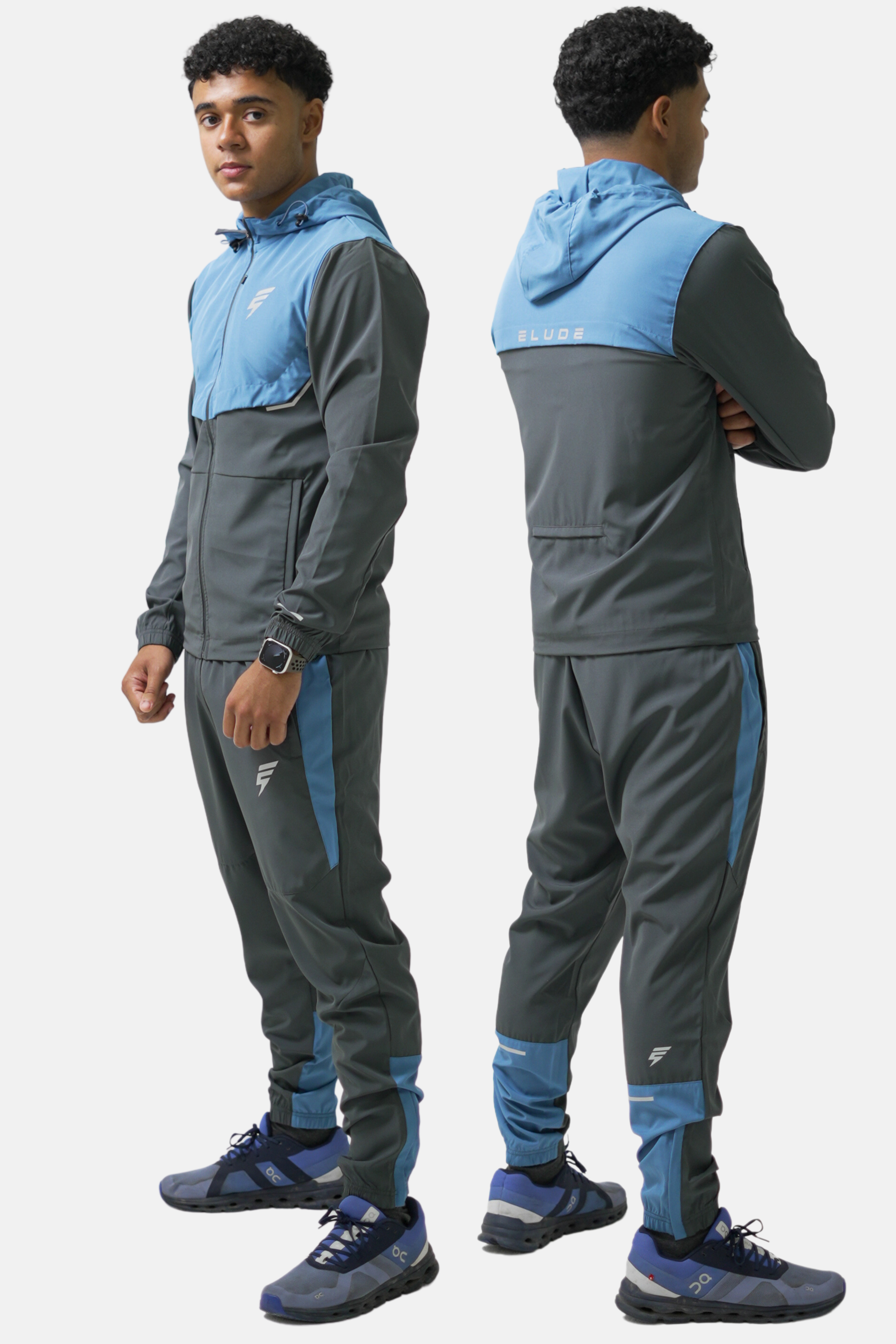 TRACK TRACKSUIT - GREY/OMBRE BLUE
