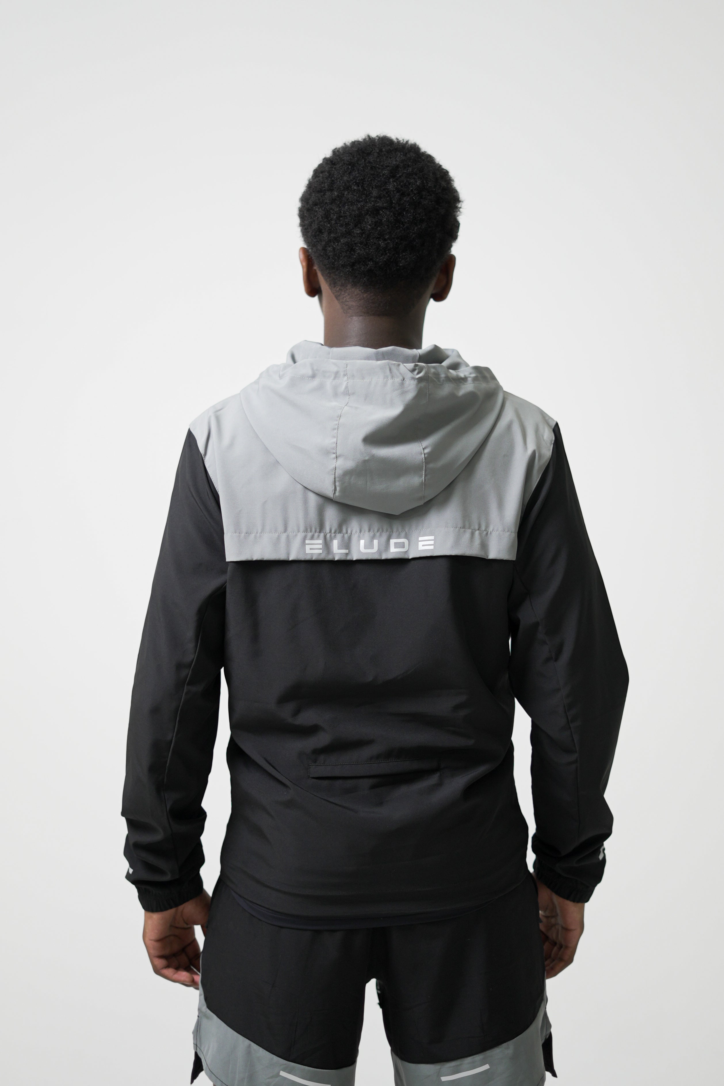 TRACK JACKET - BLACK/LIGHT GREY