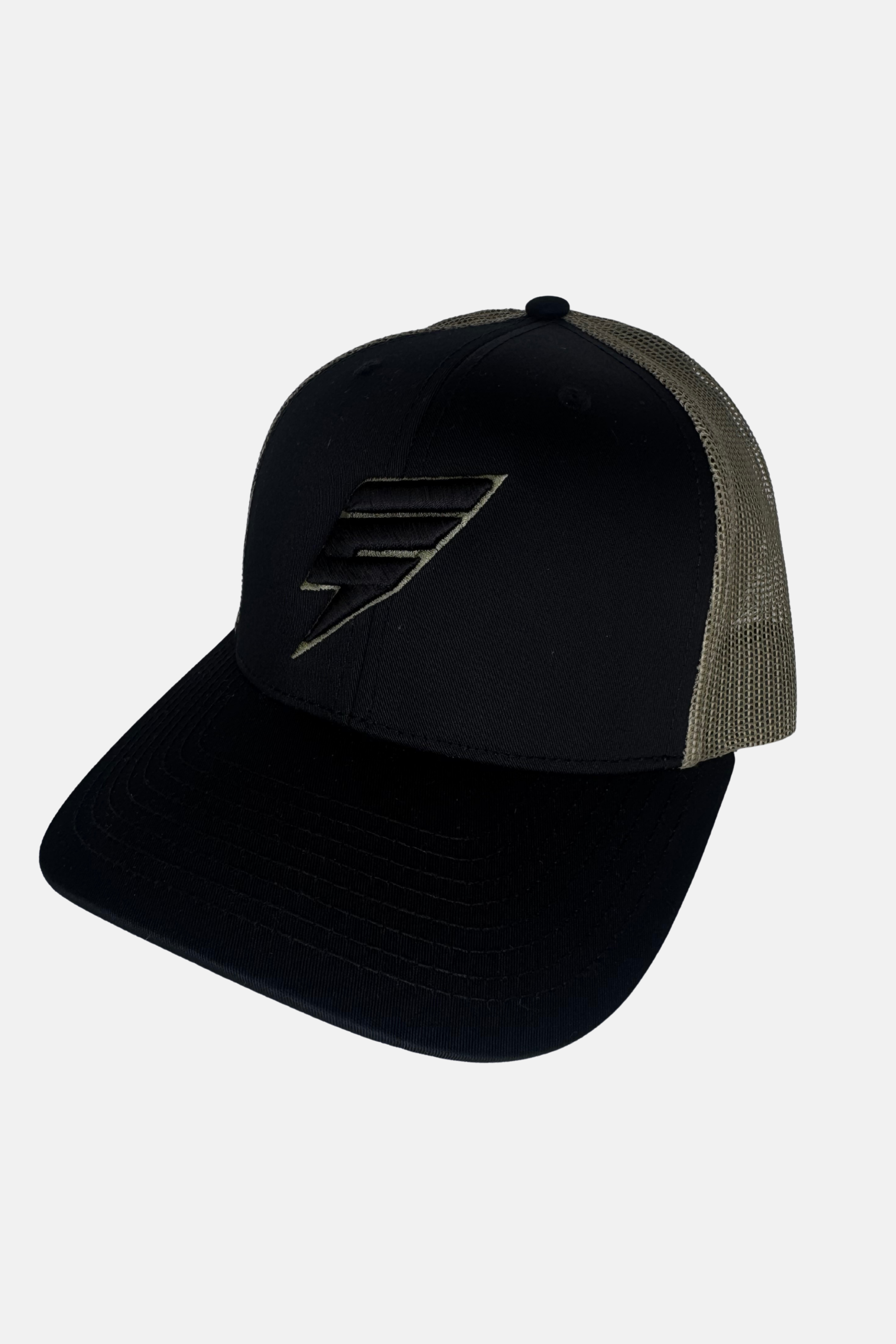 ELUDE TRUCKER CAP - BLACK/OLIVE