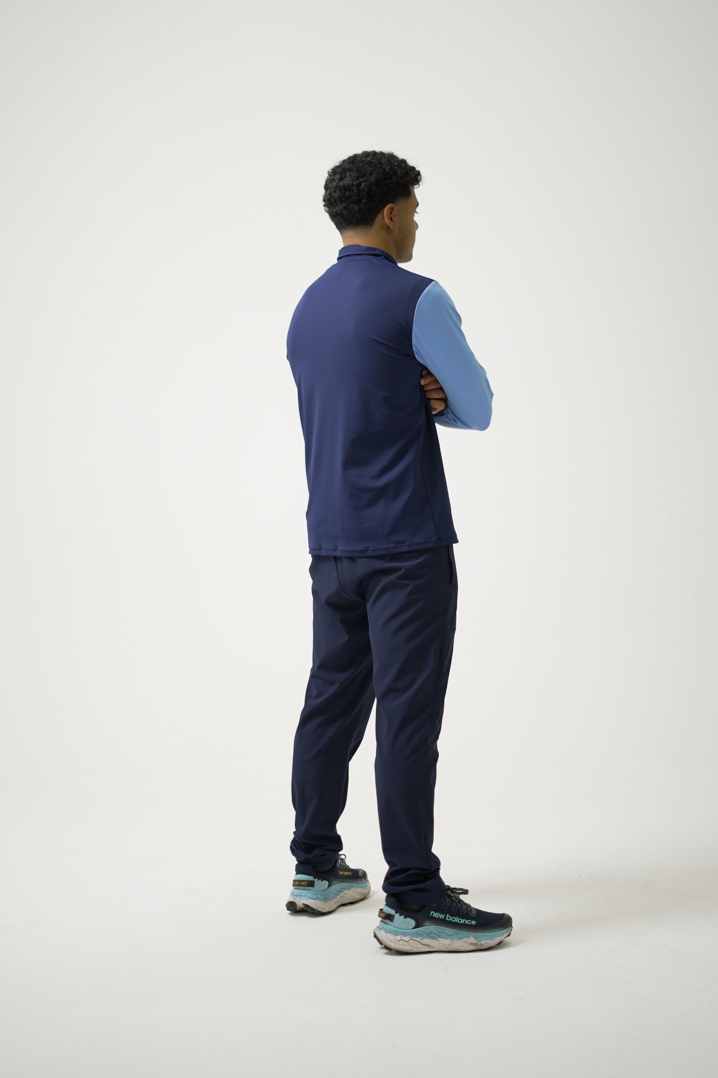 CORE 1/4 ZIP - NAVY/LIGHT BLUE