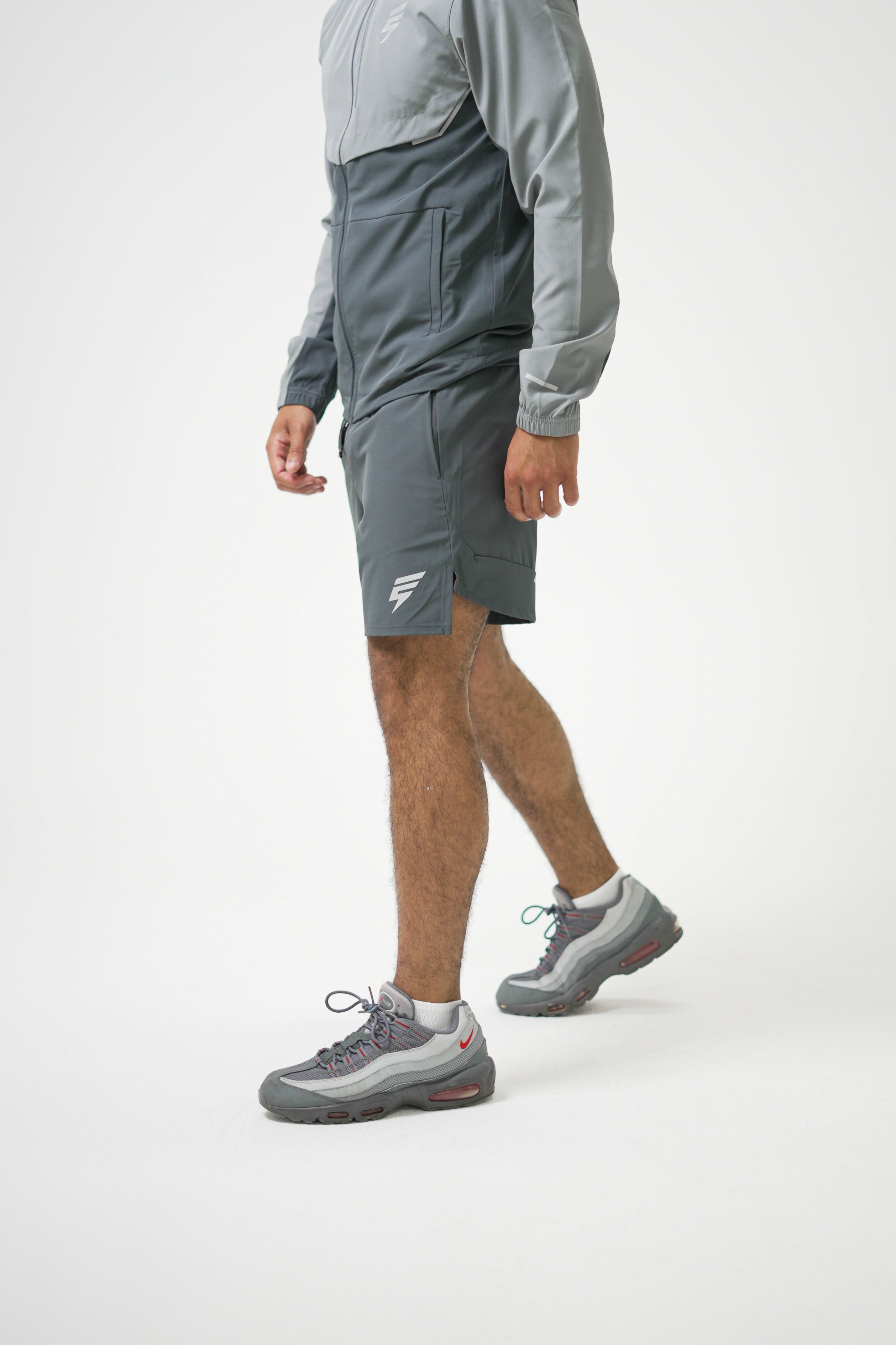 TRACK JACKET SET - COAL/LIGHT GREY