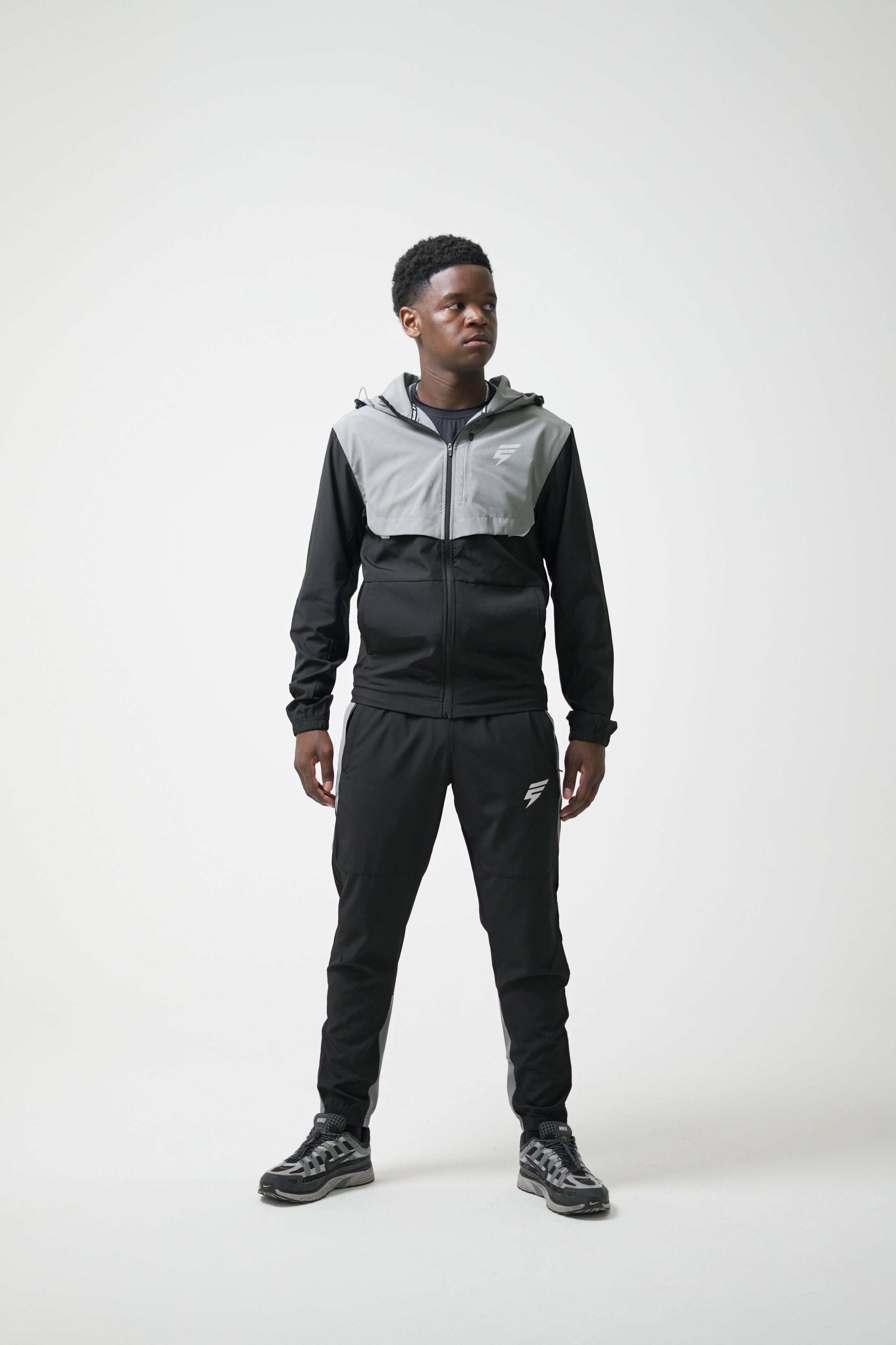 TRACK PANTS - BLACK/LIGHT GREY