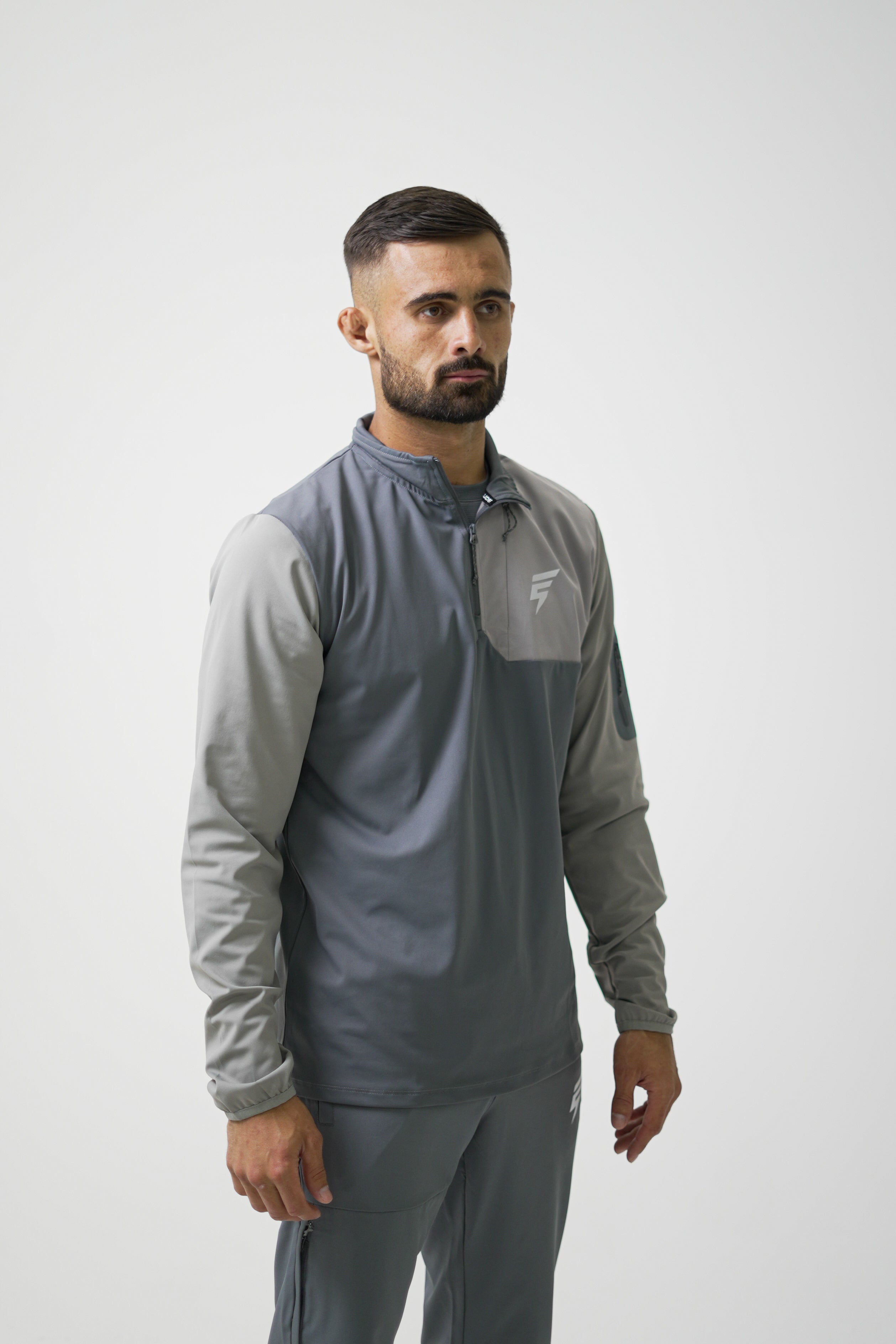 CORE 1/4 ZIP SET - GREY/LIGHT GREY