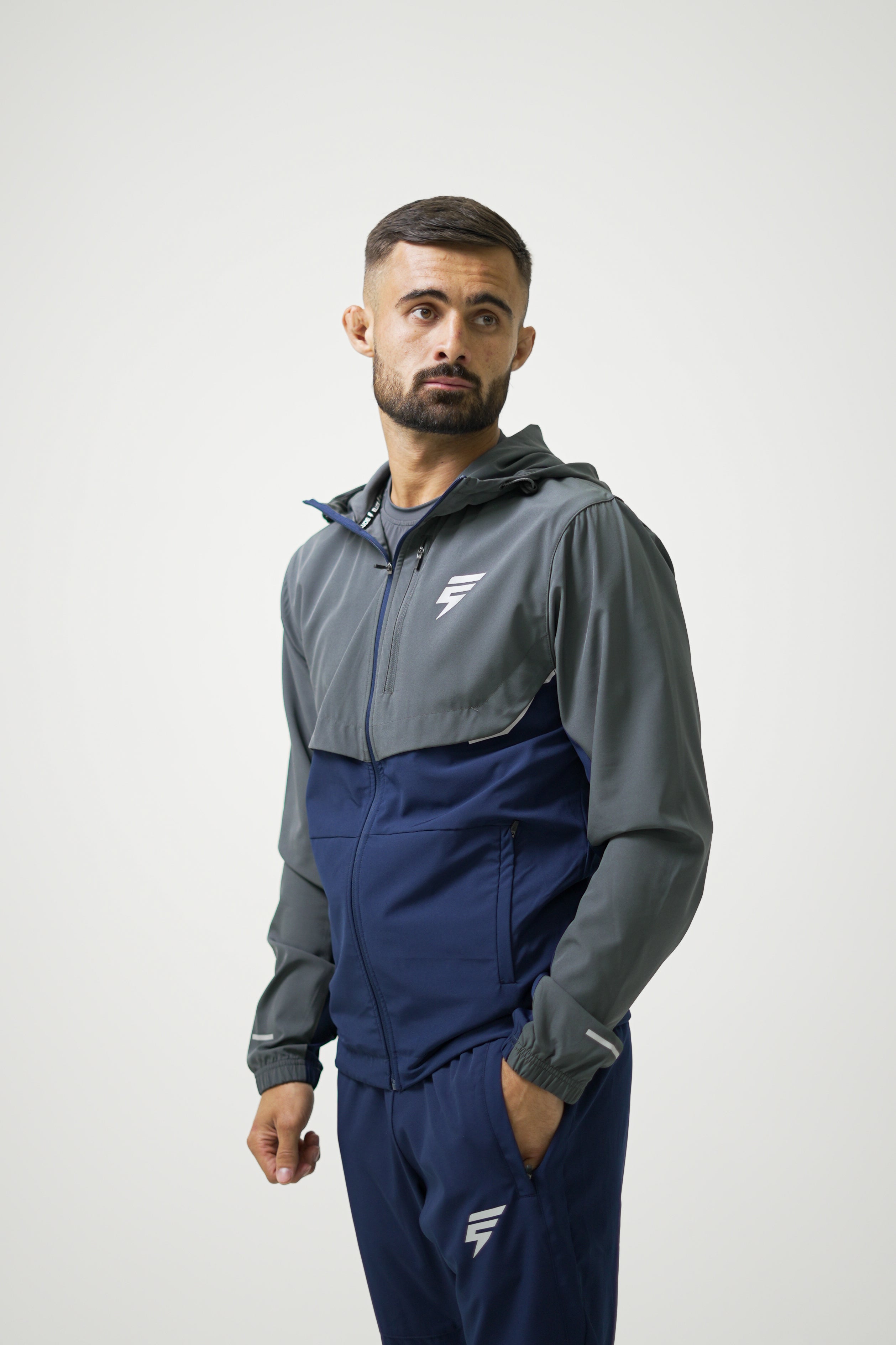TRACK JACKET SET - NAVY/COAL