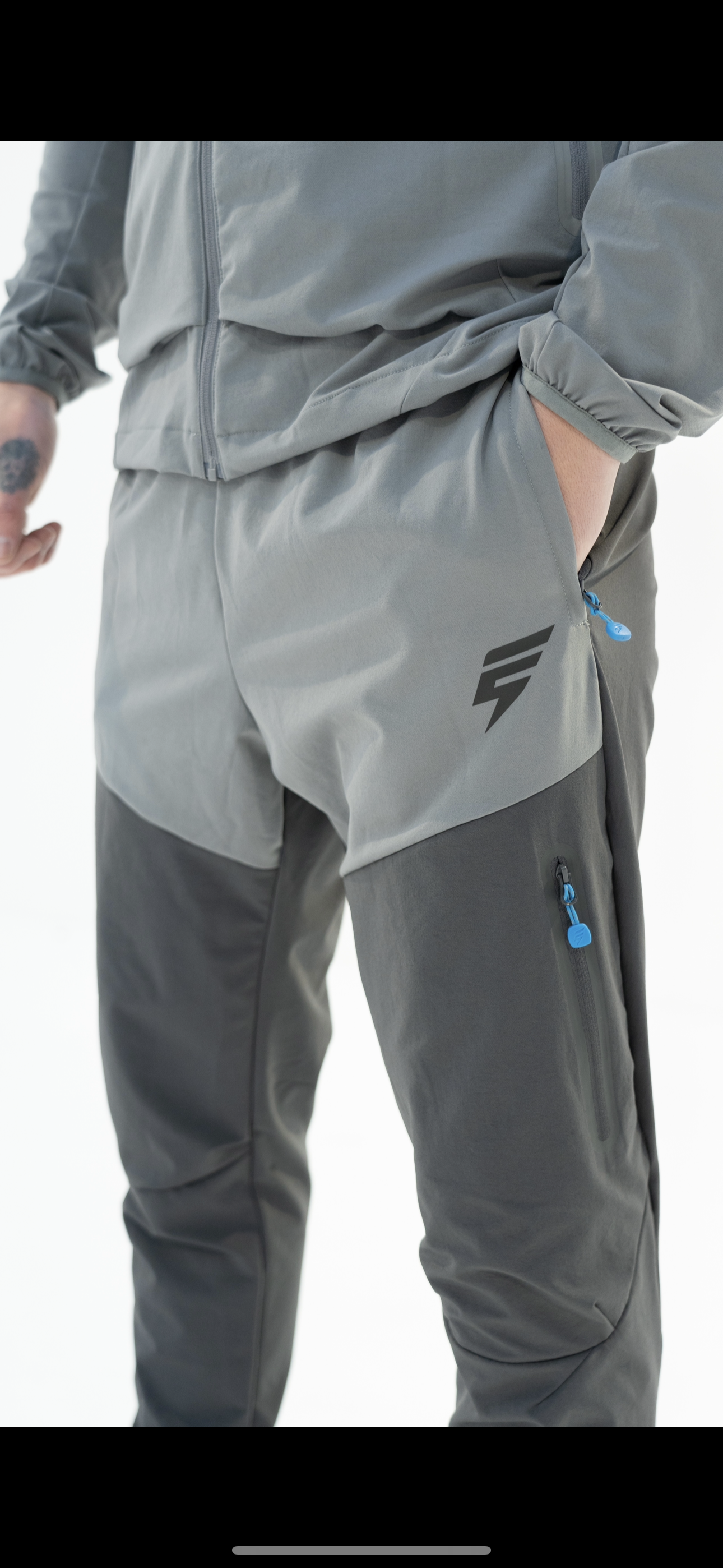 GHOST TRACKSUIT - LIGHT GREY/COAL/BLUE