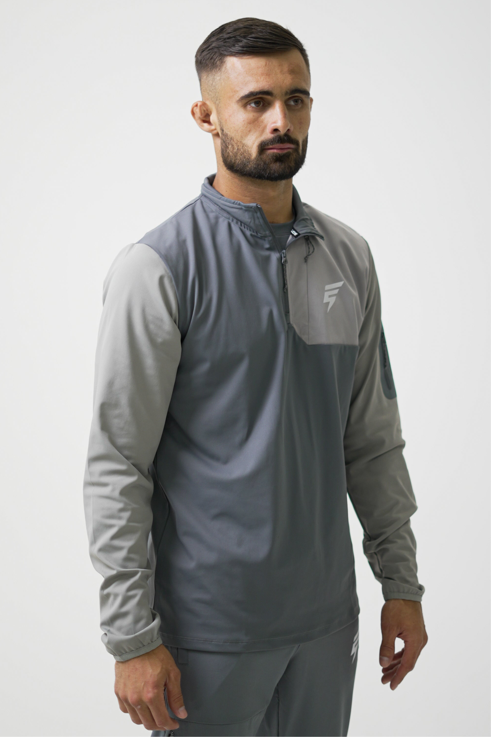 CORE 1/4 ZIP SET - GREY/LIGHT GREY