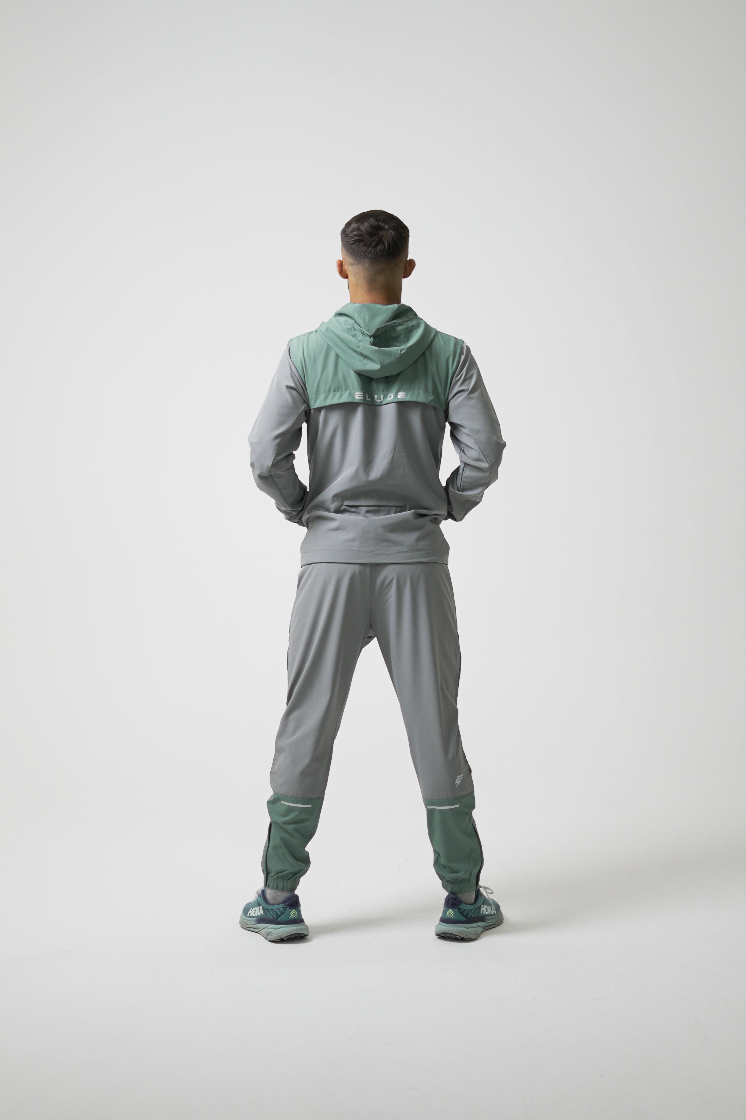 TRACK TRACKSUIT - LIGHT GREY/SAGE GREEN