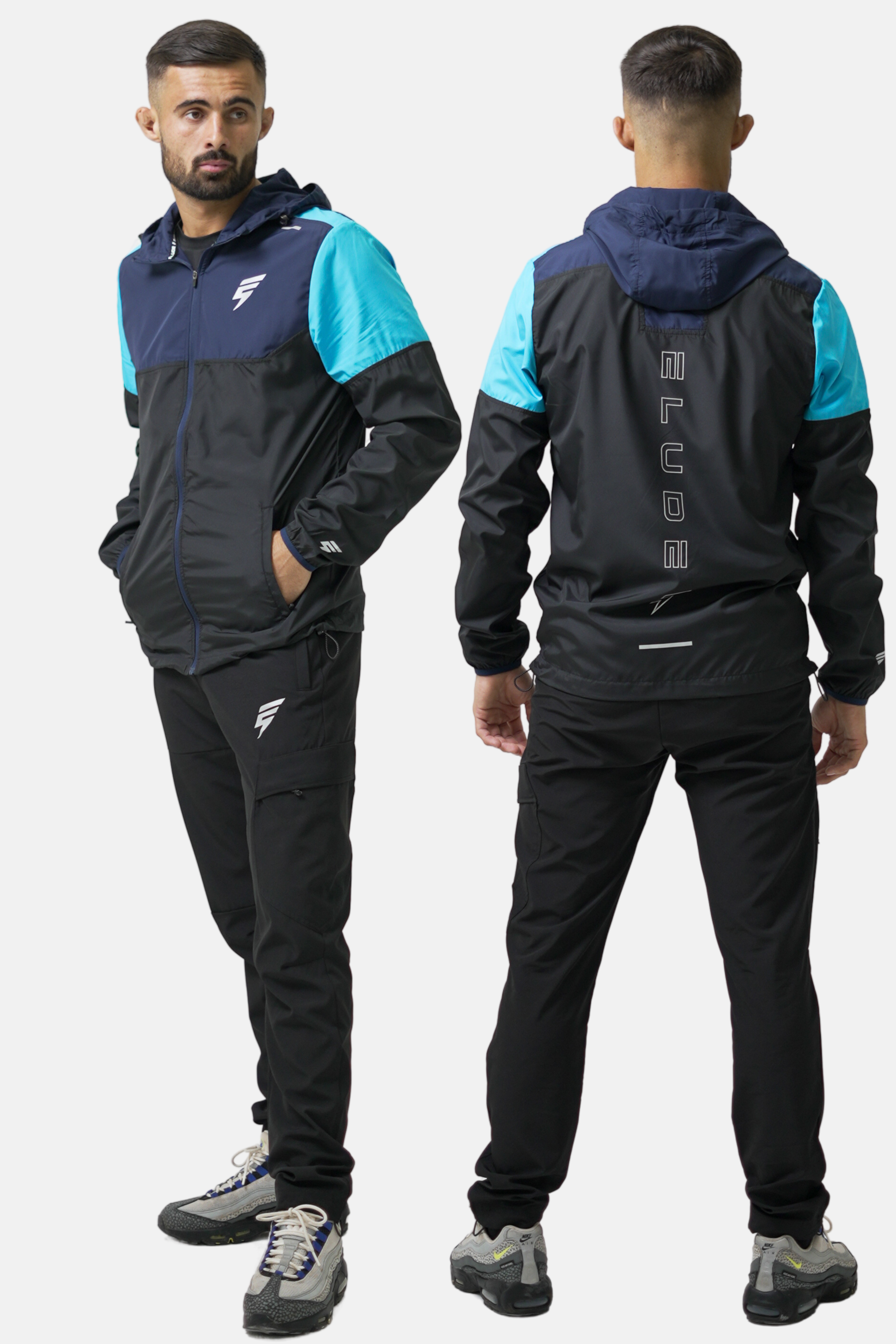 VENT WINDBREAKER SET - BLACK/BLUE/NAVY