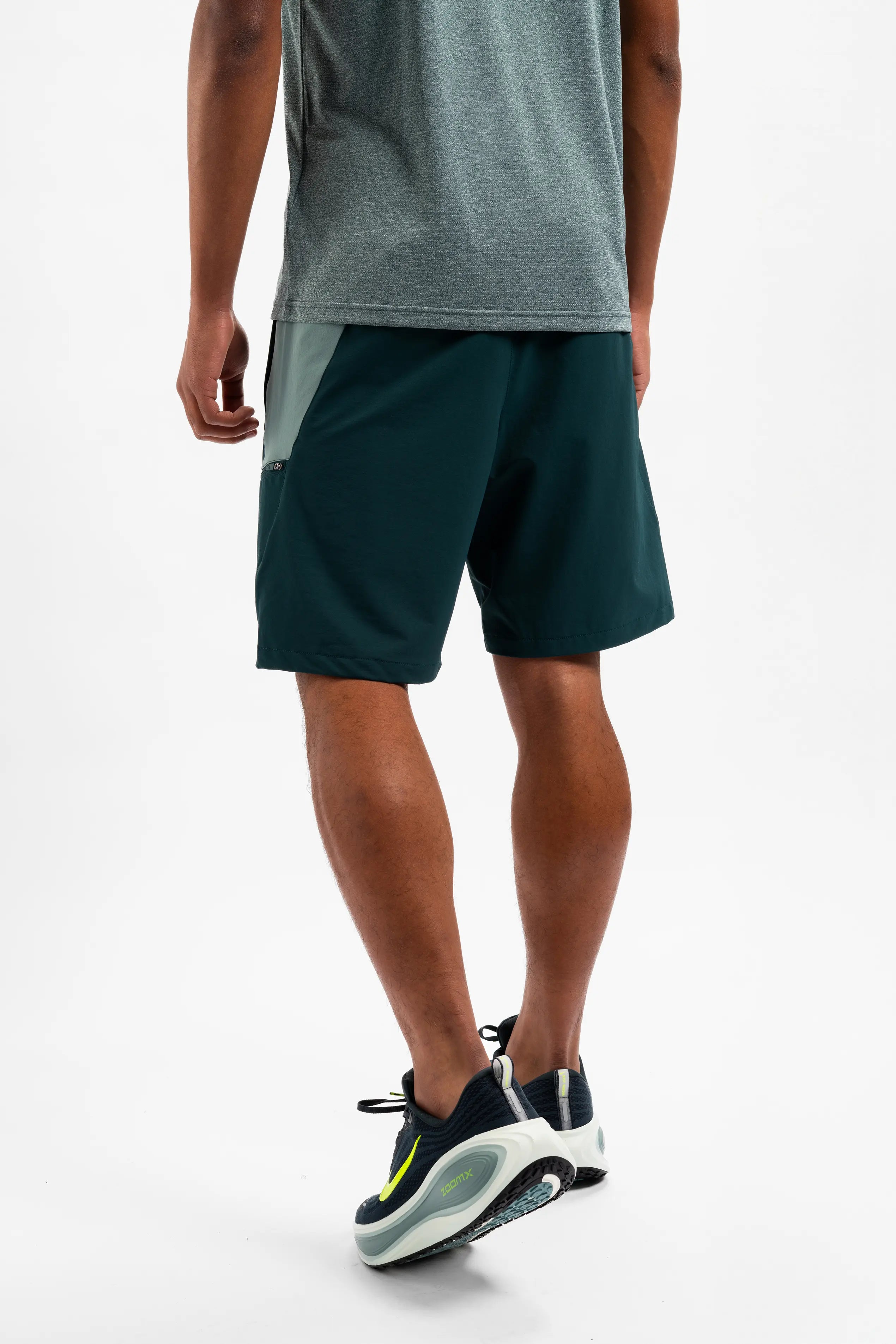 APEX SHORTS - TEAL/FOREST GREEN