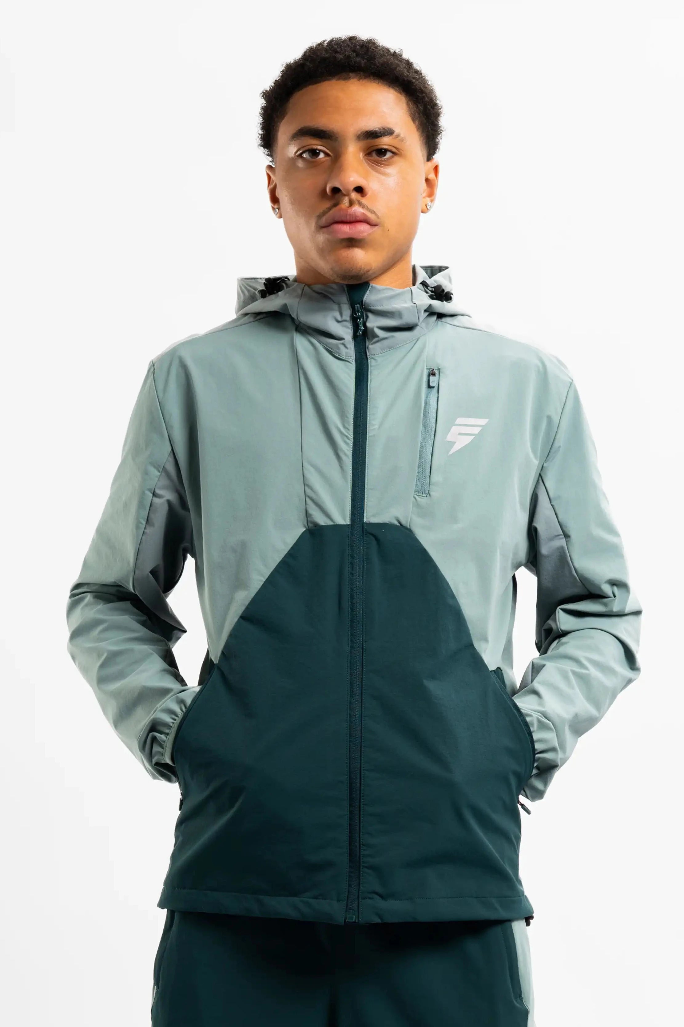 APEX JACKET - TEAL/FOREST GREEN/MINT