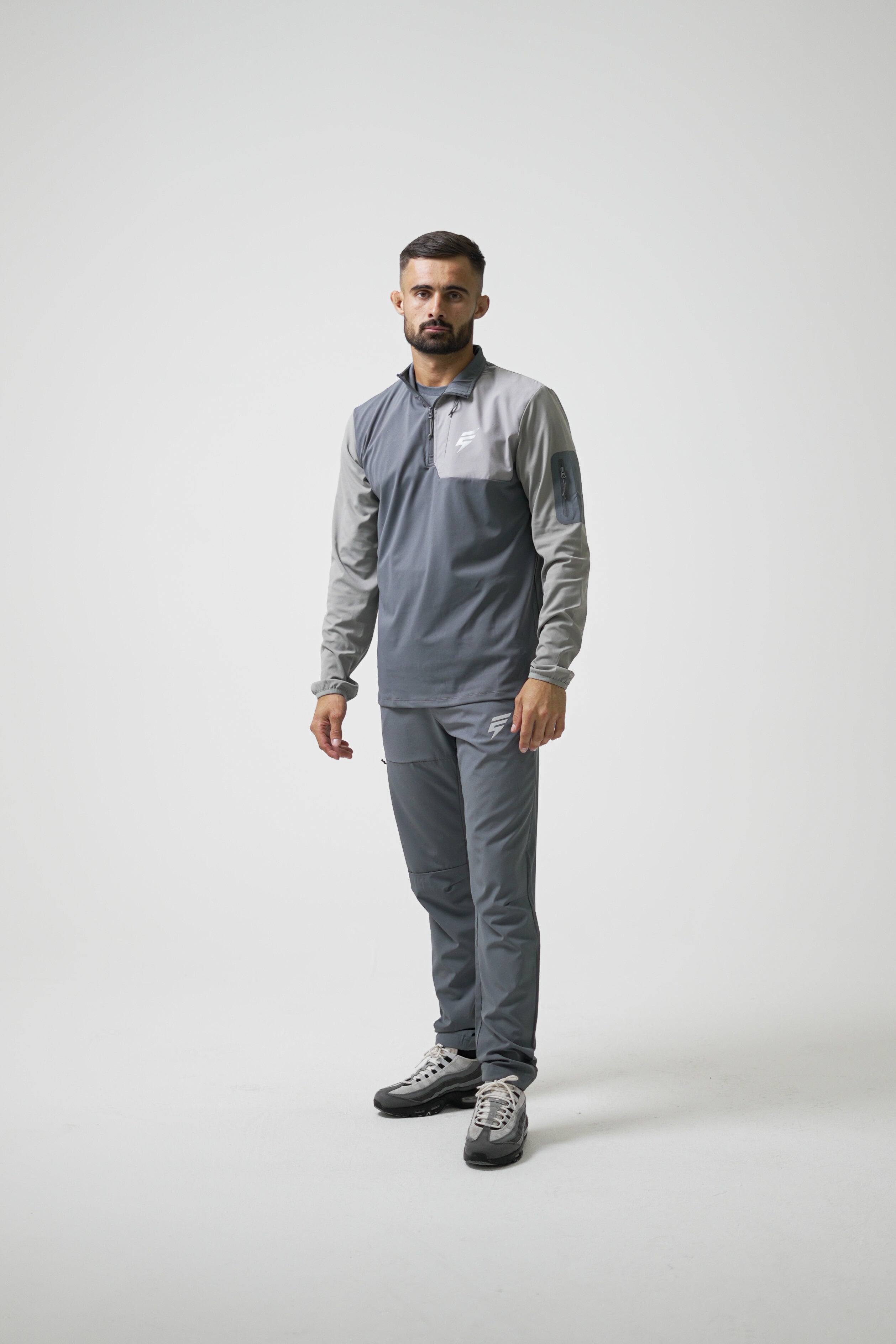 CORE 1/4 ZIP SET - GREY/LIGHT GREY