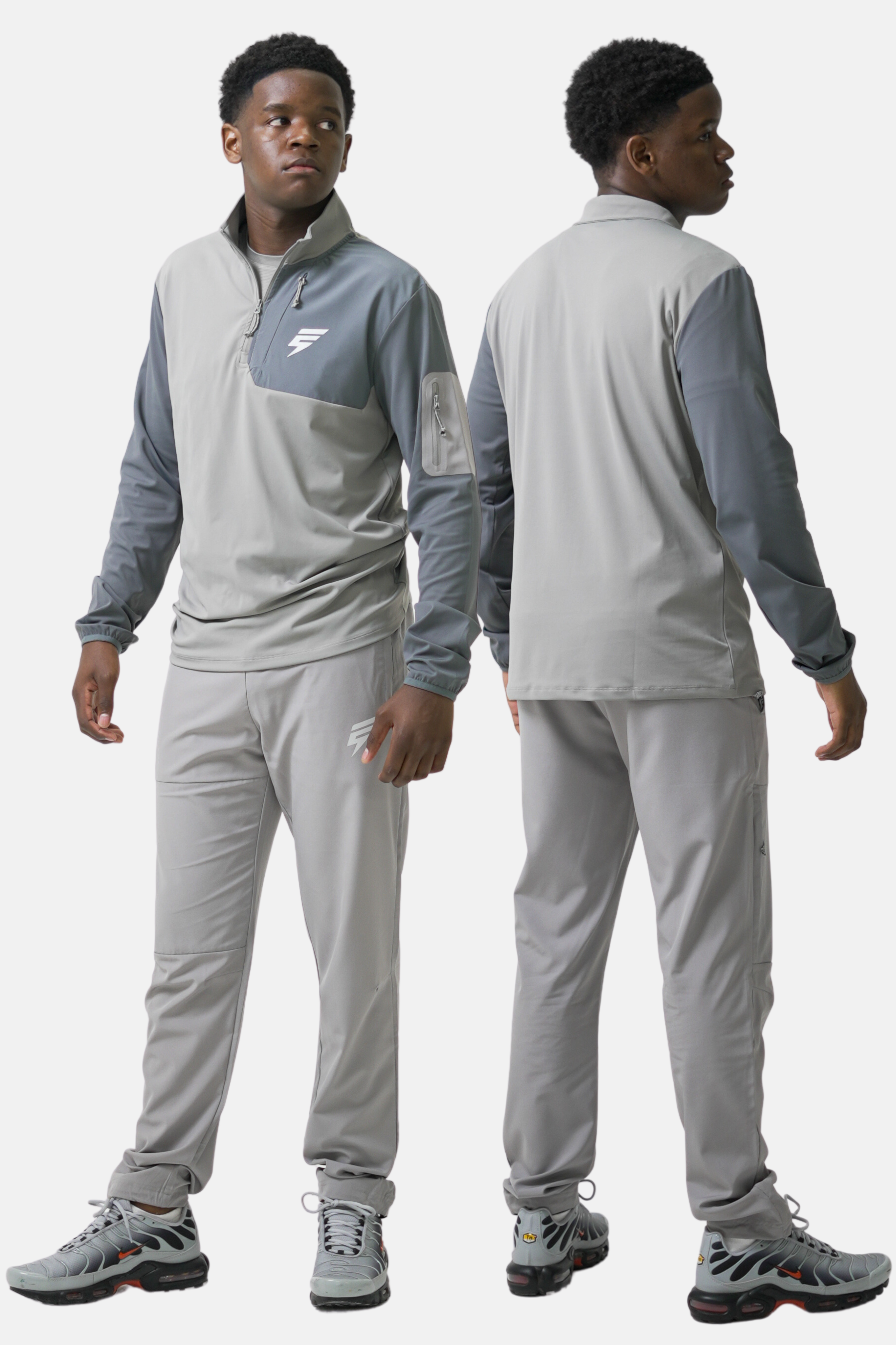 CORE 1/4 ZIP SET - LIGHT GREY/GREY