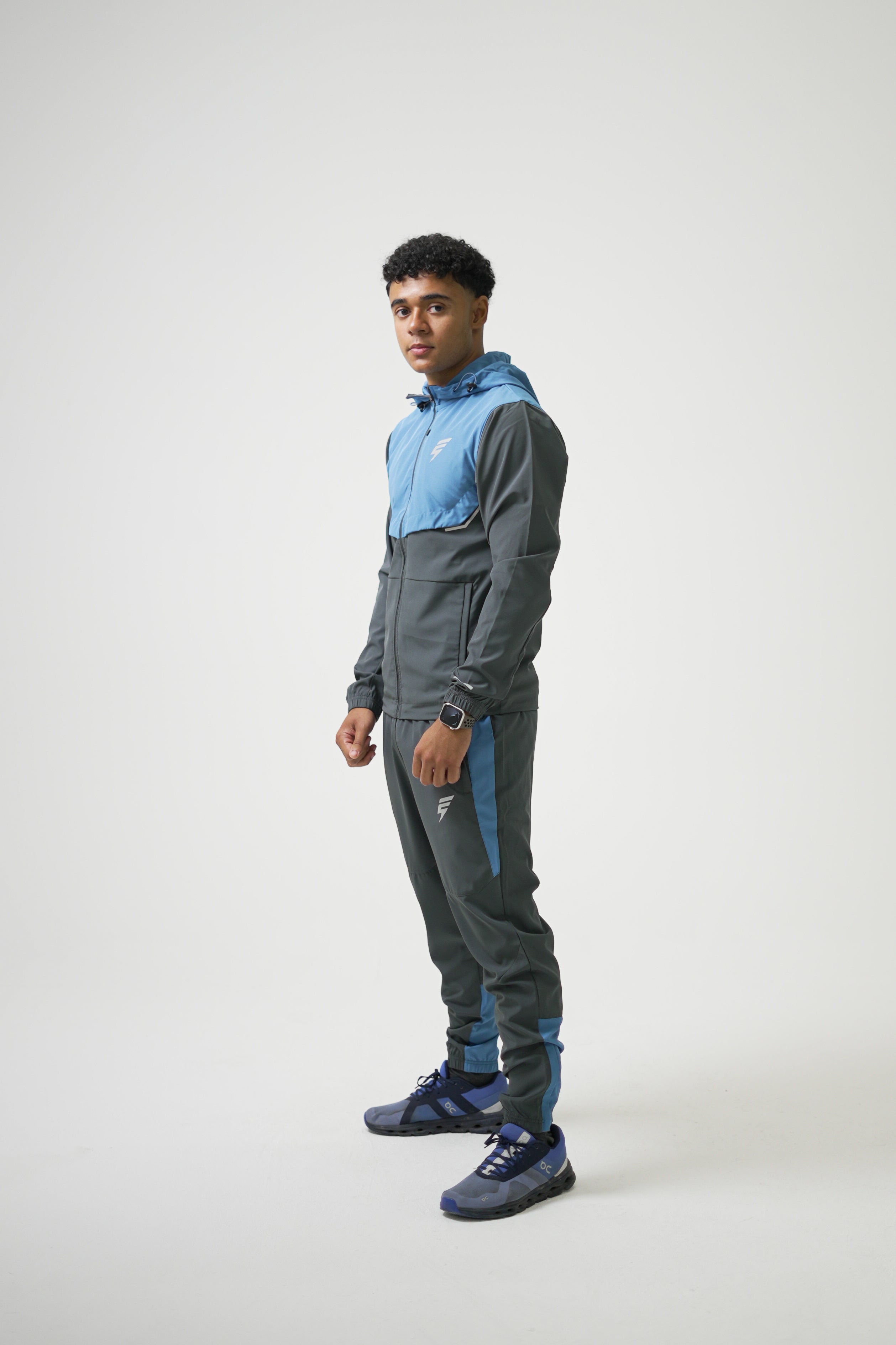 TRACK TRACKSUIT - GREY/OMBRE BLUE