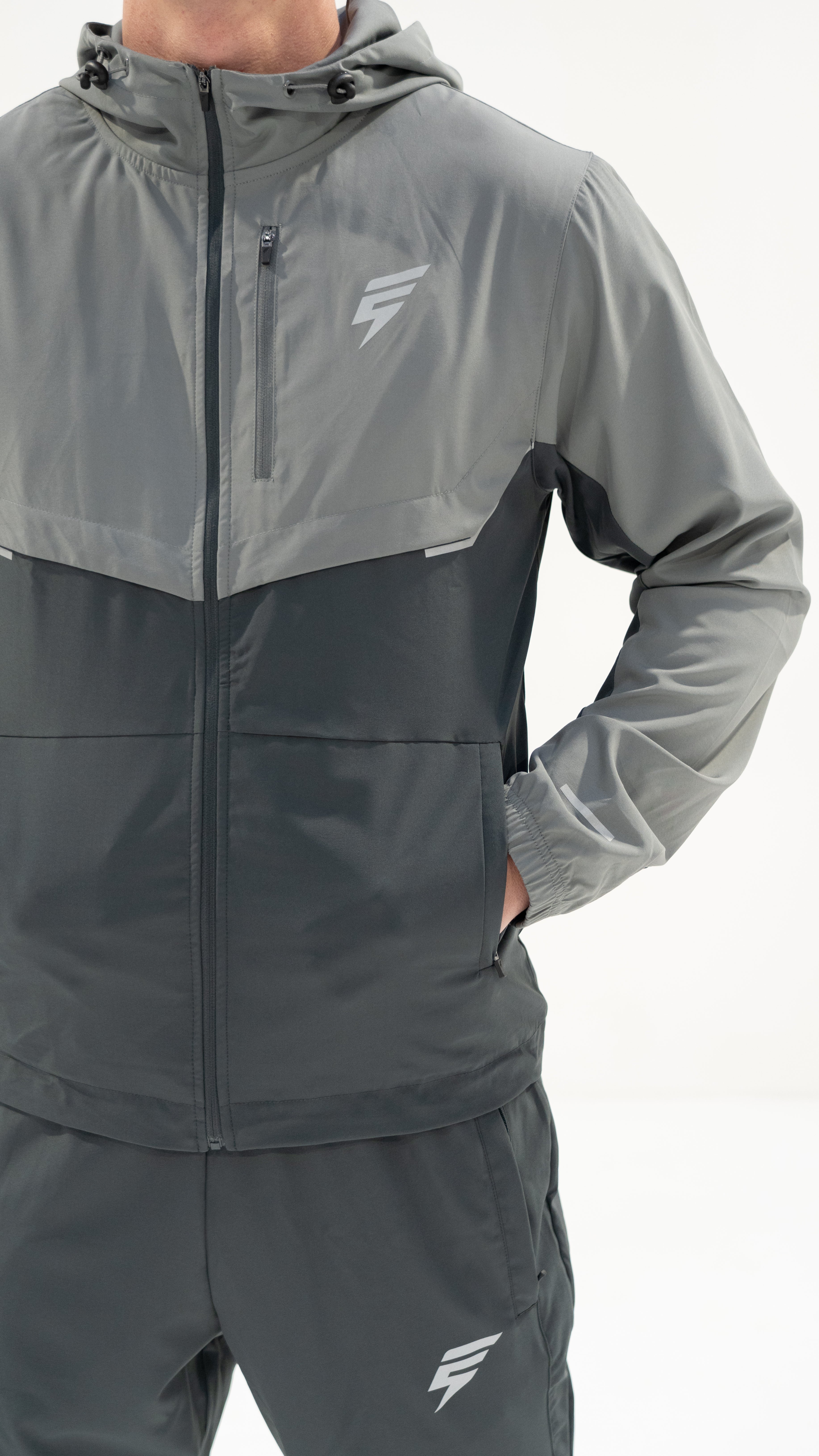 TRACK TRACKSUIT - COAL/LIGHT GREY