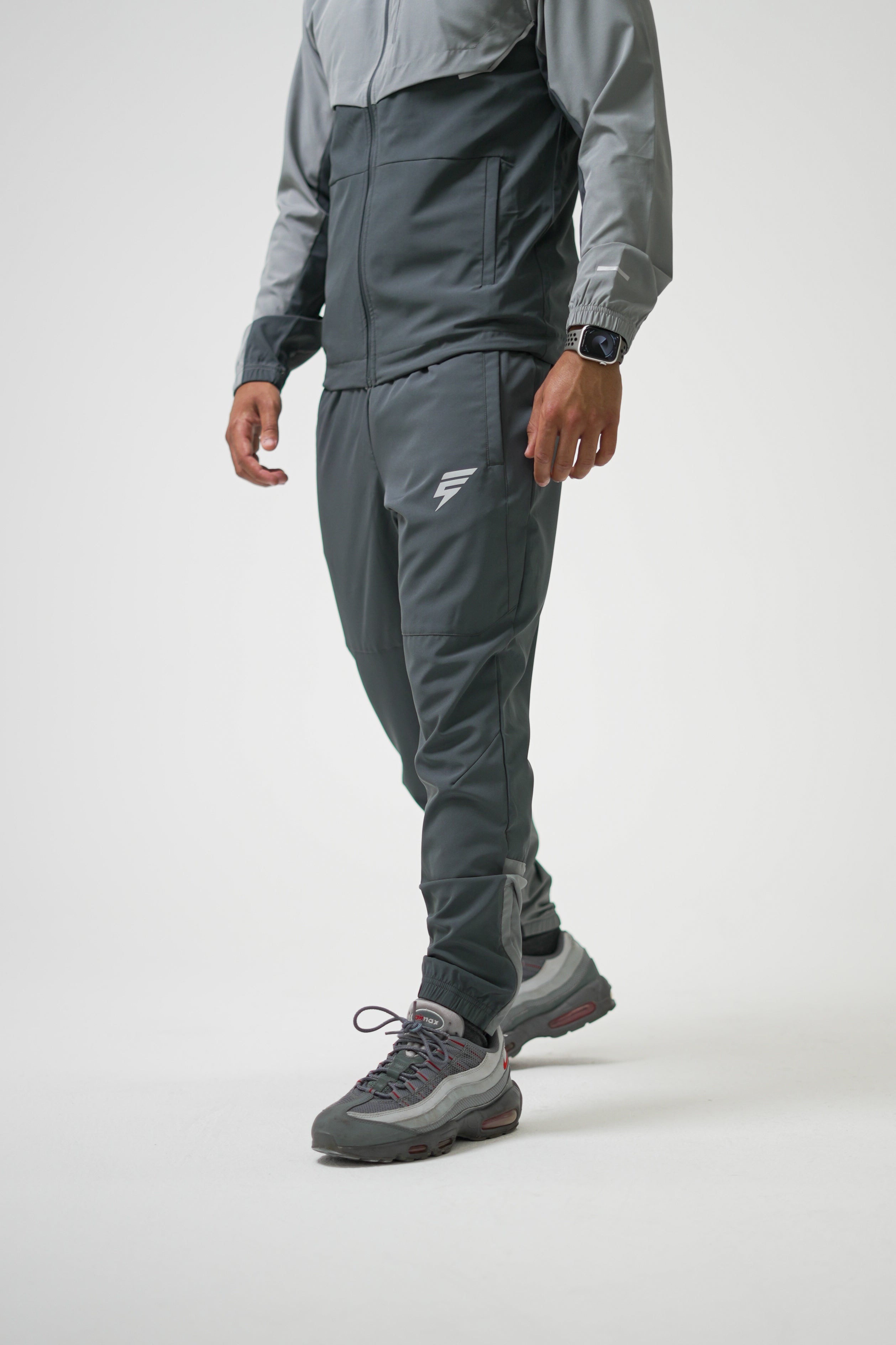 TRACK PANTS - COAL/LIGHT GREY