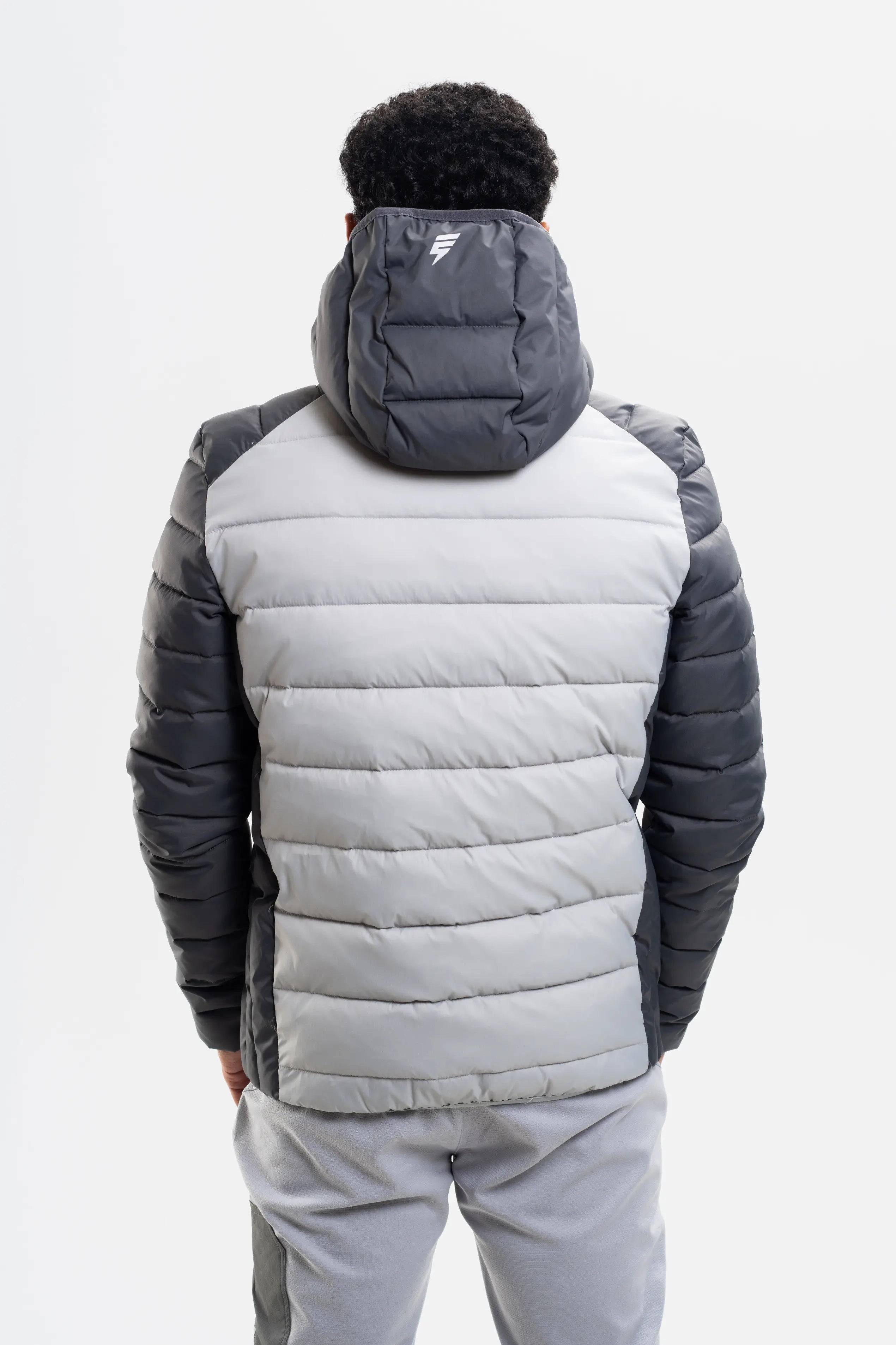 DELTA COAT - LIGHT GREY/COAL