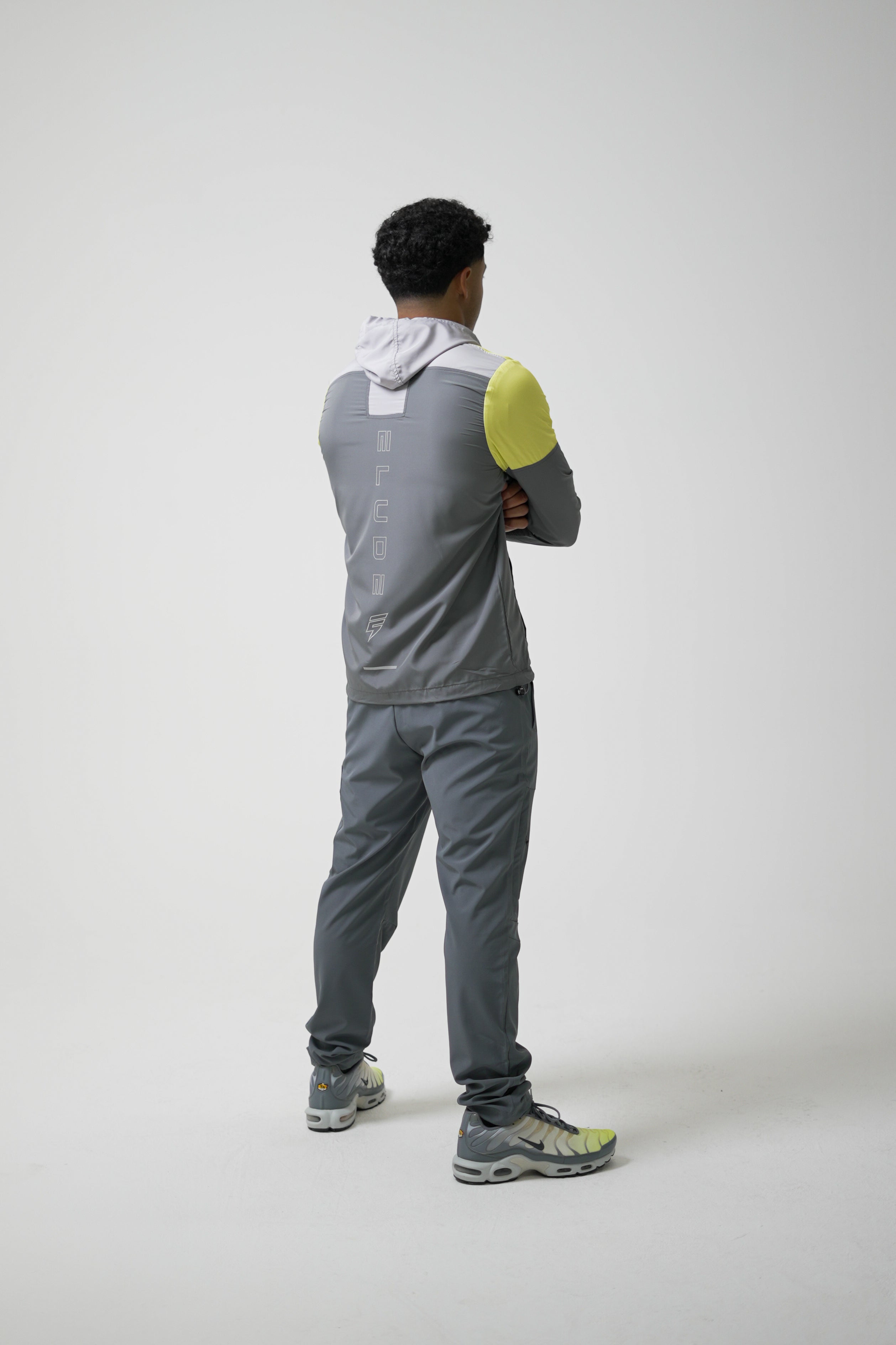 VENT WINDBREAKER JACKET - GREY/LIME/LIGHT GREY