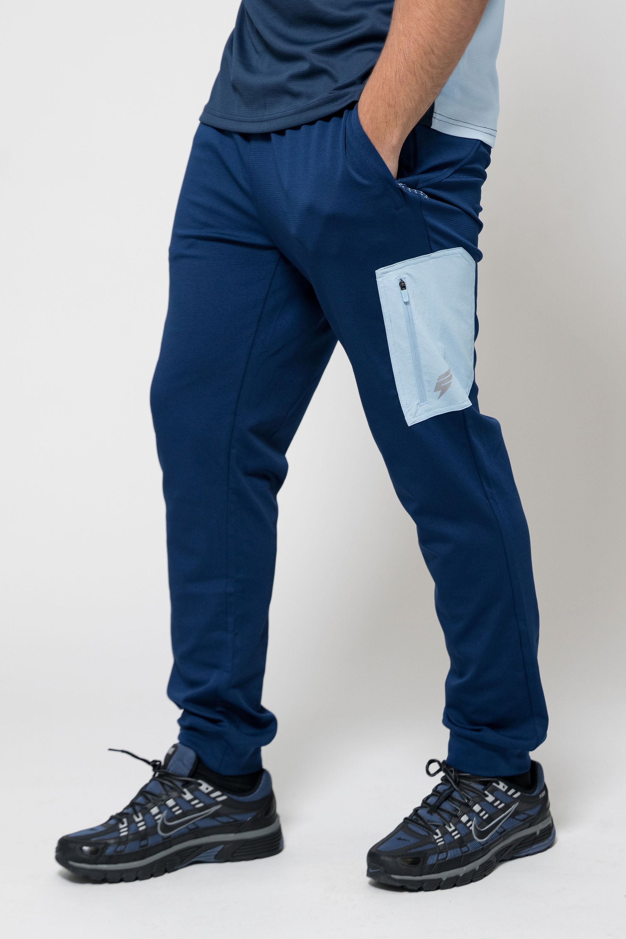 PATCH PANT - NAVY/BLUE