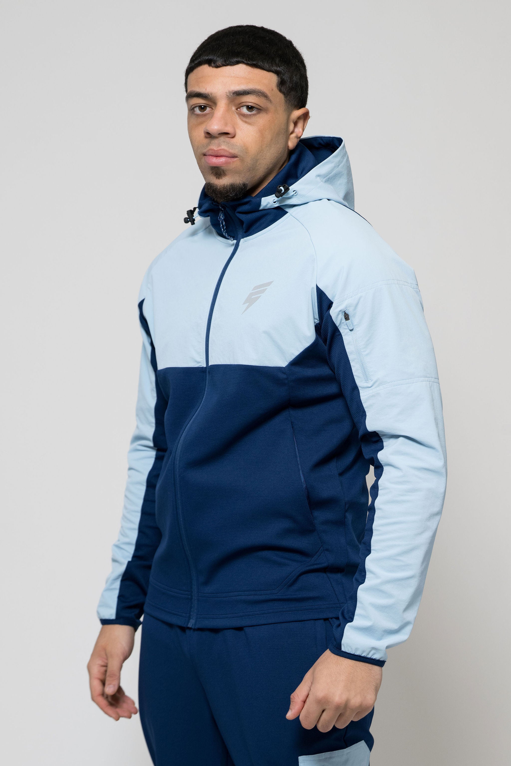 PATCH JACKET - NAVY/BLUE