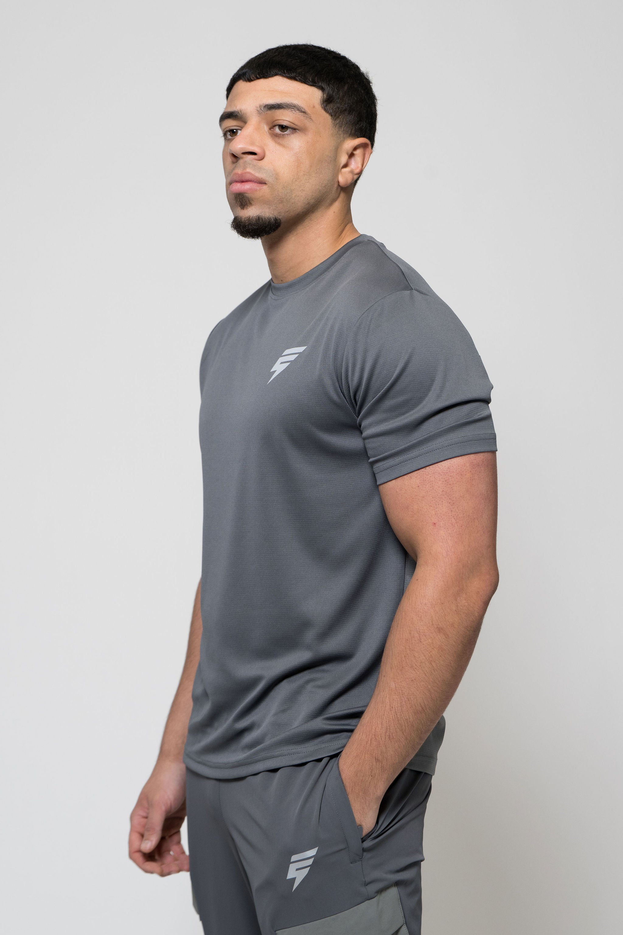 TECH TEE - COAL/GREY