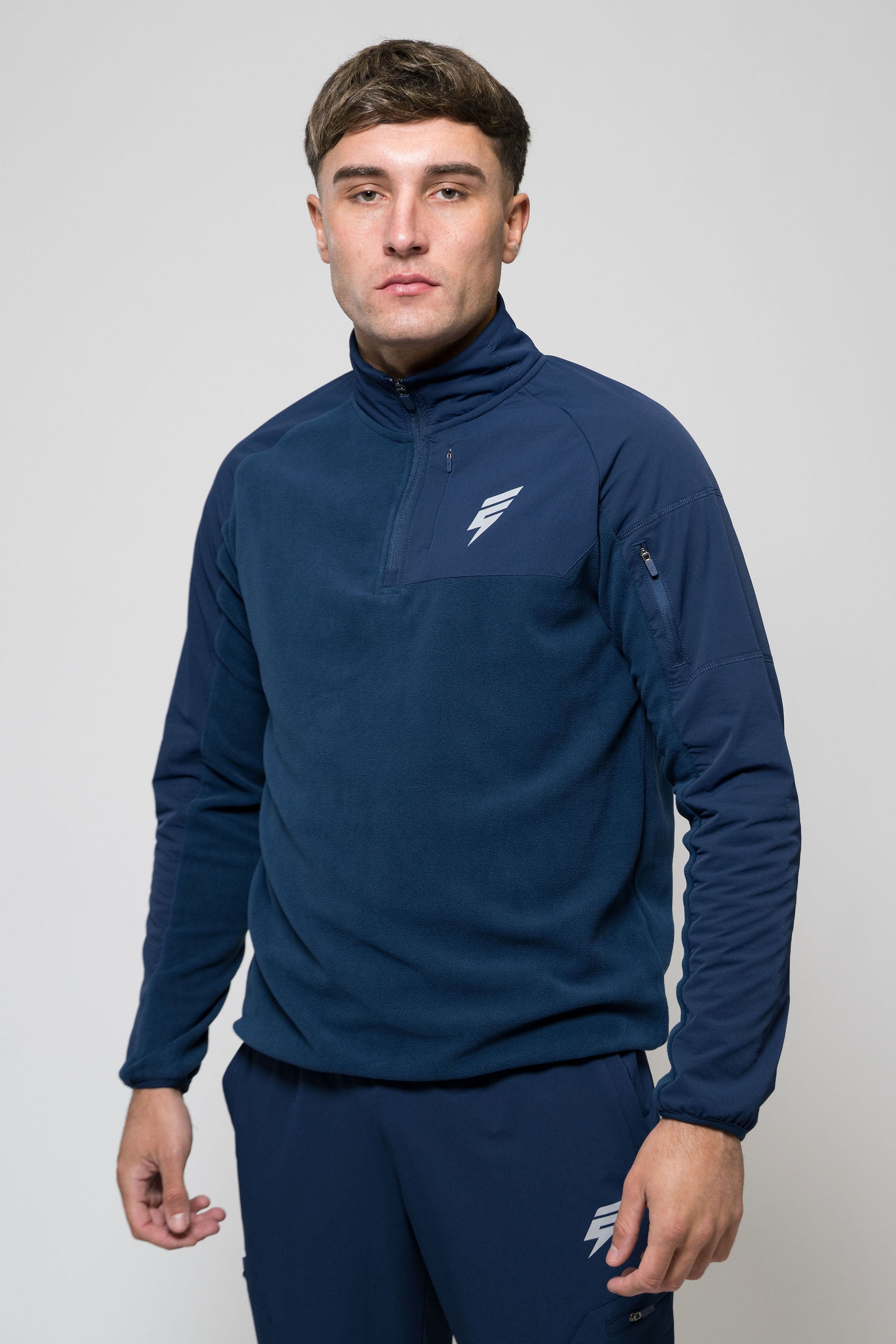 TRAIL FLEECE 1/4 ZIP - NAVY/BLUE