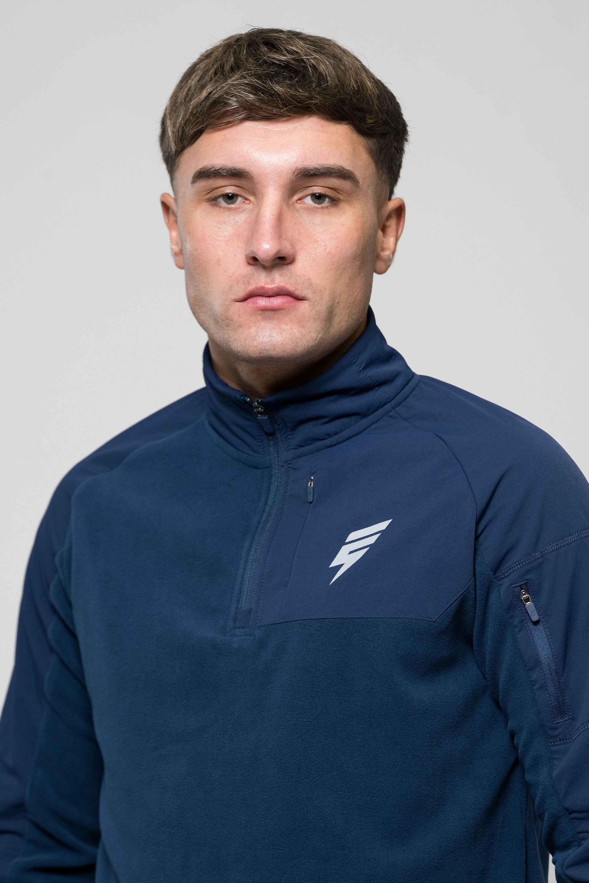 TRAIL FLEECE 1/4 ZIP - NAVY/BLUE