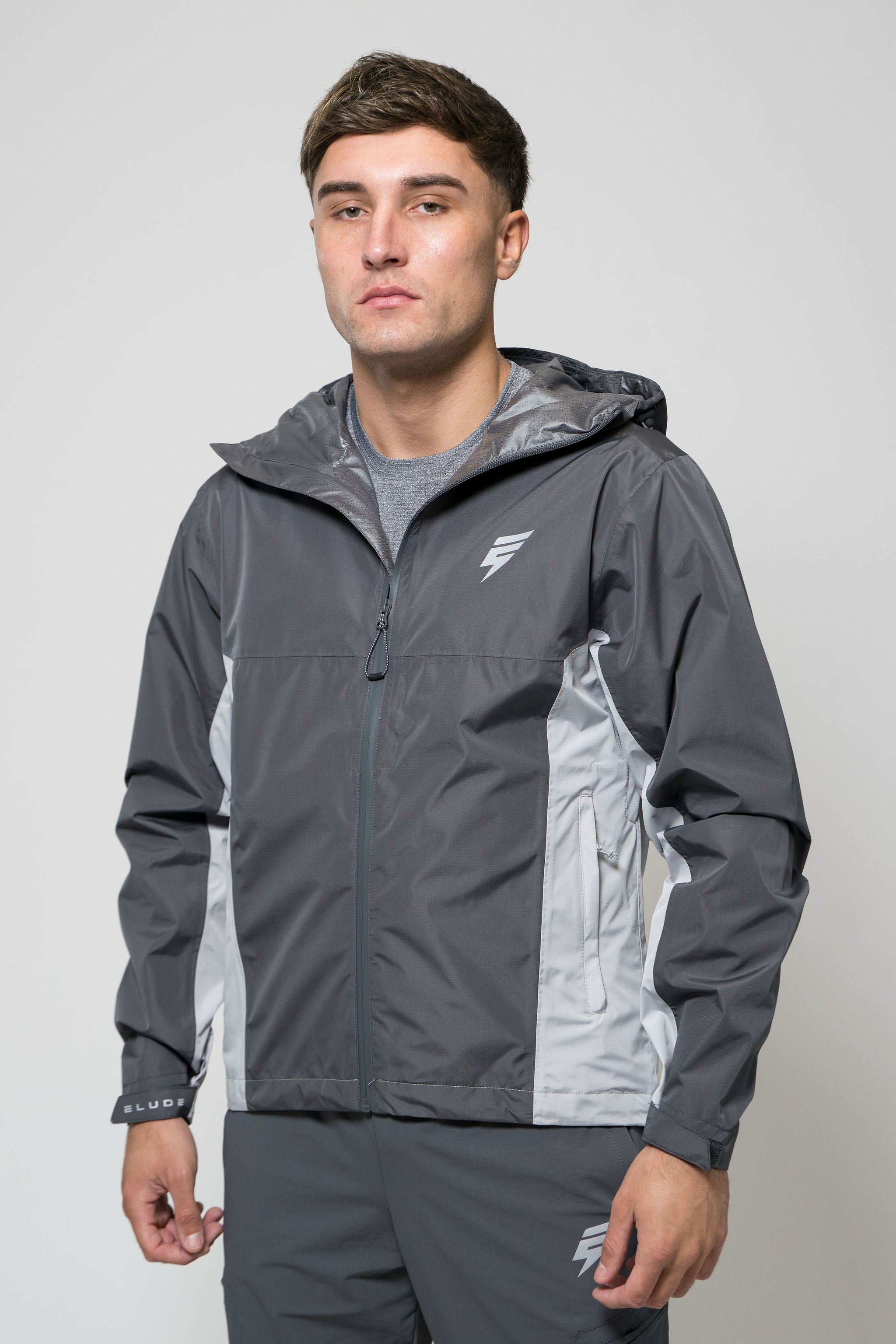 STORM RAINCOAT - LIGHT GREY/COAL