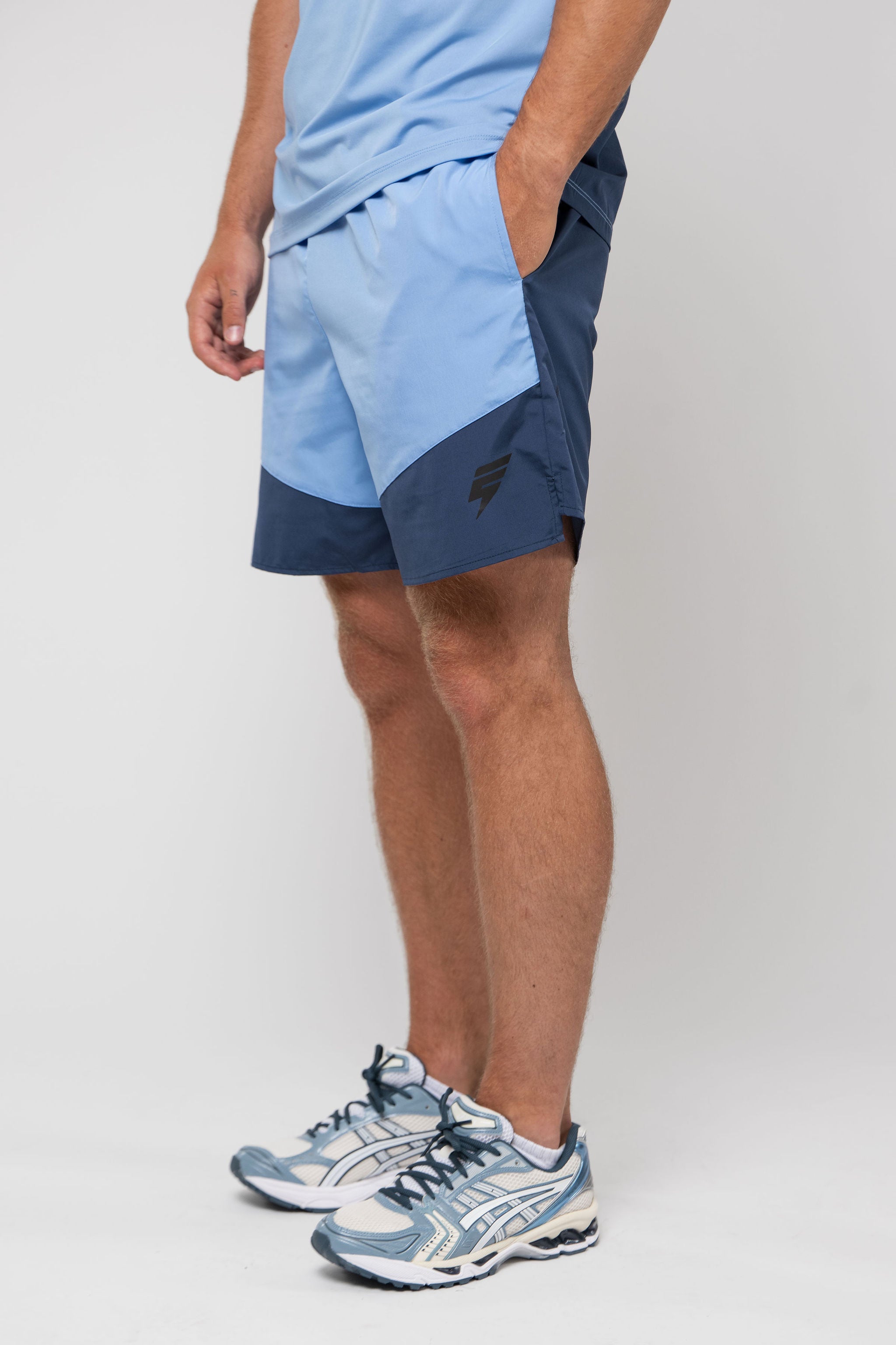 GHOST SHORT SET - LIGHT BLUE/NAVY