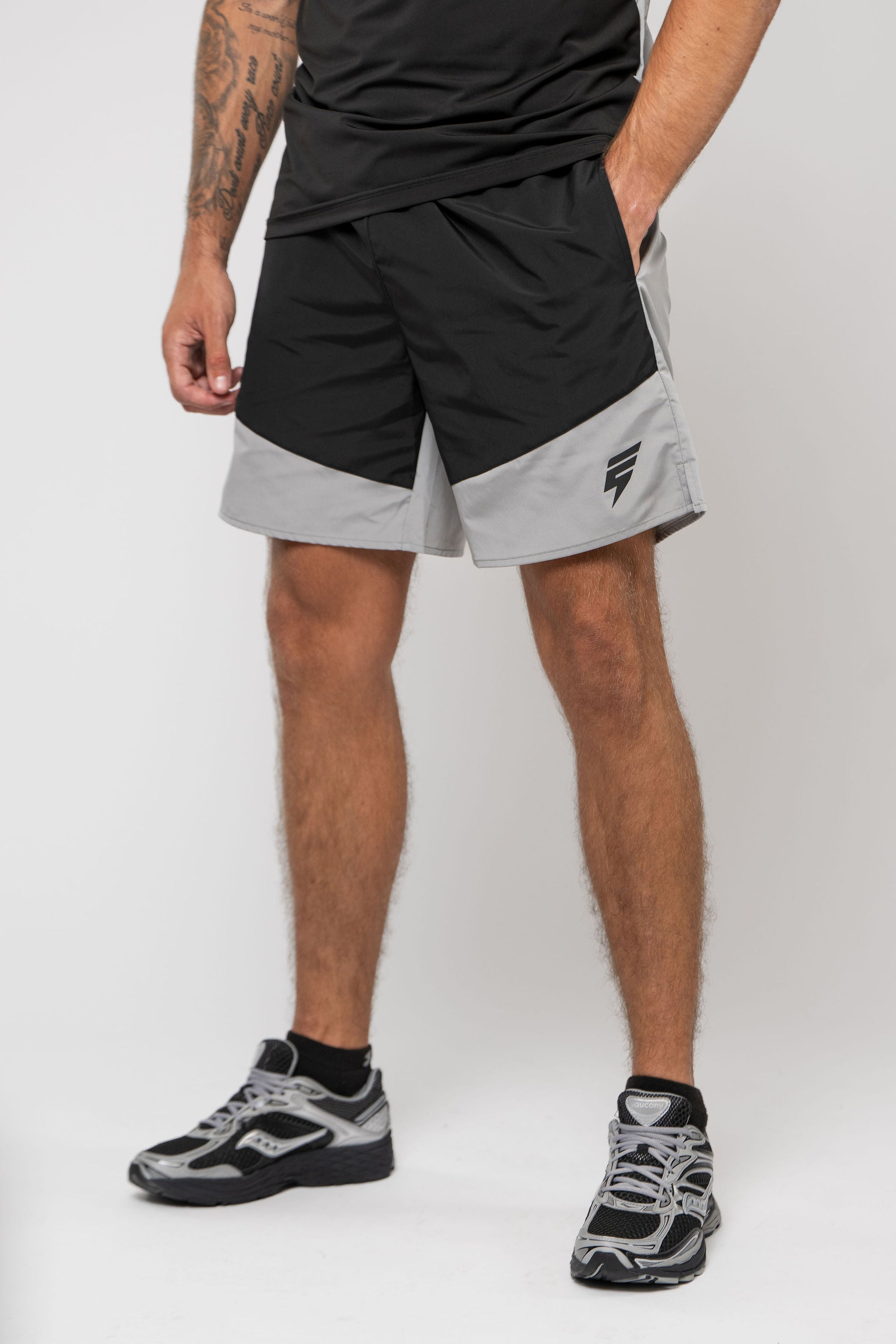 GHOST SHORT SET - BLACK/LIGHT GREY