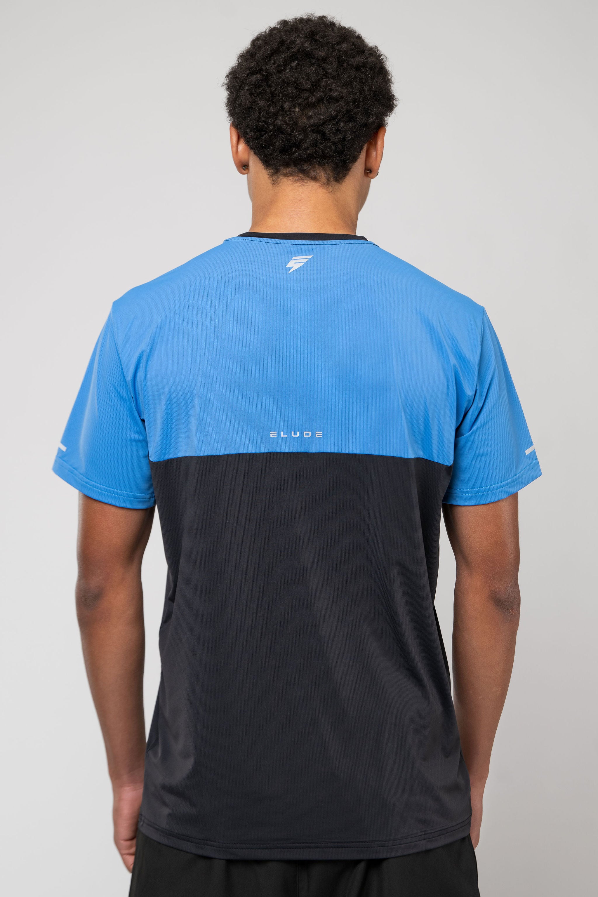TRACK TEE - BLACK/NAUTICAL BLUE