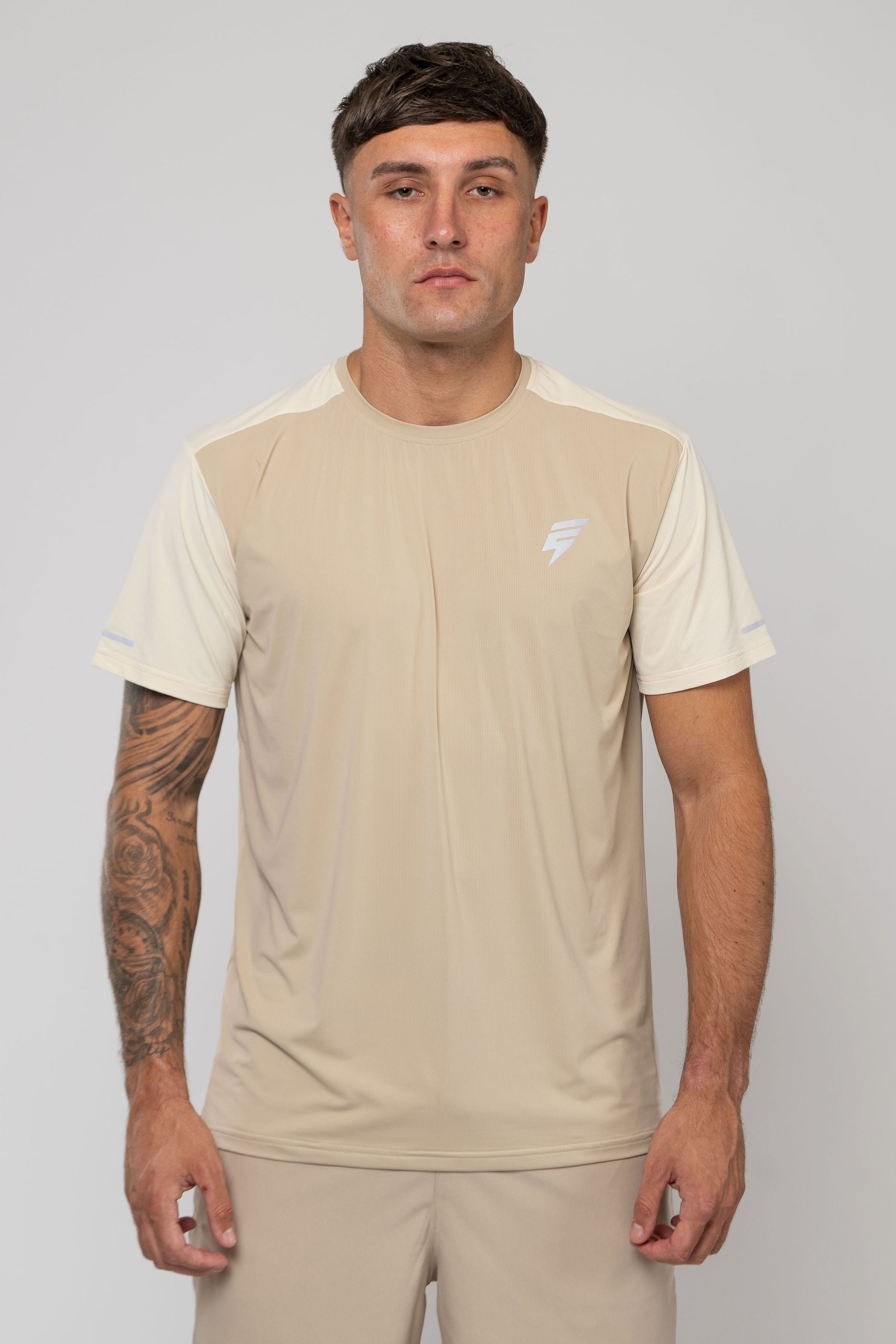 TRACK SHORT SET - BEIGE