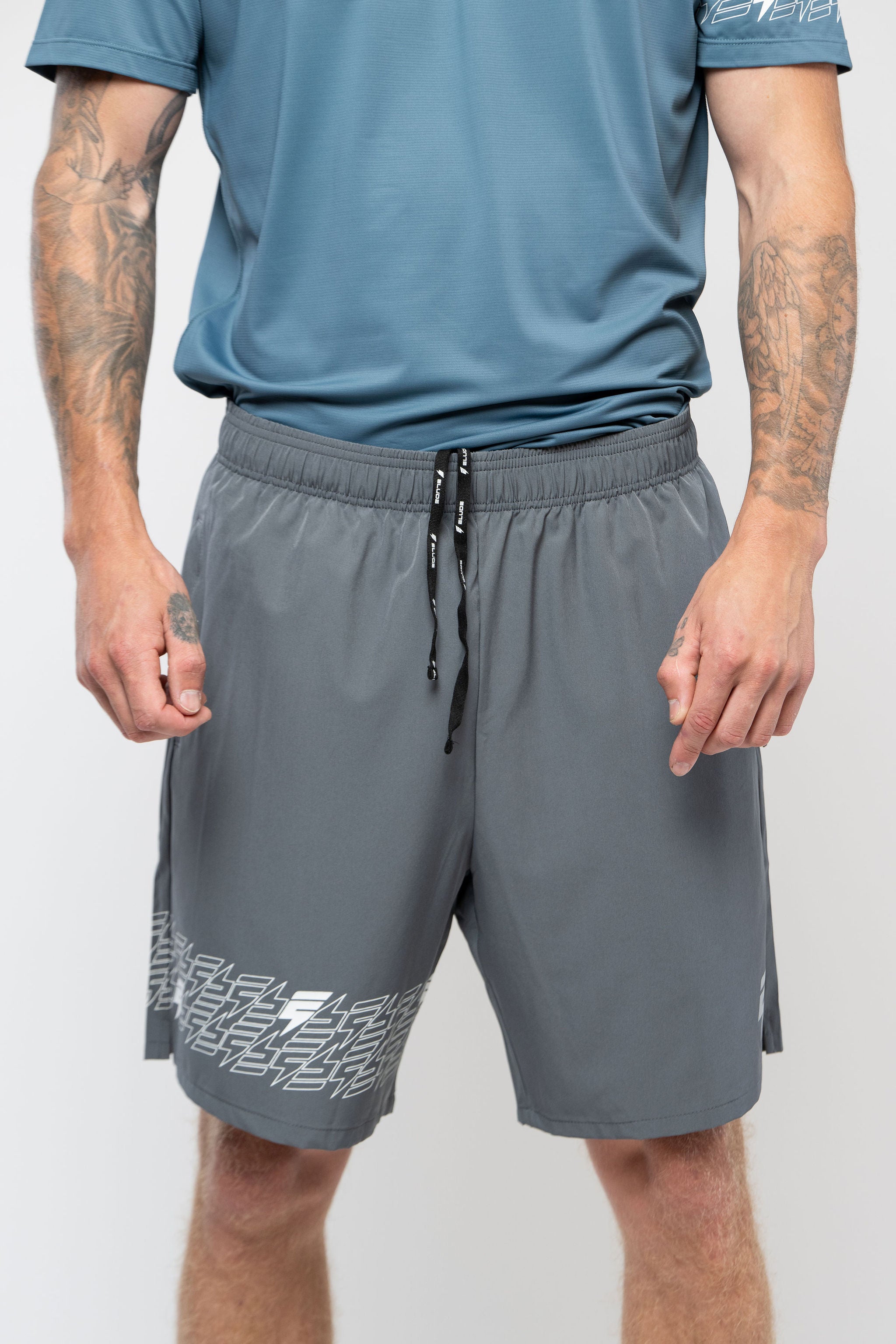 ICON SHORTS - GREY/WHITE
