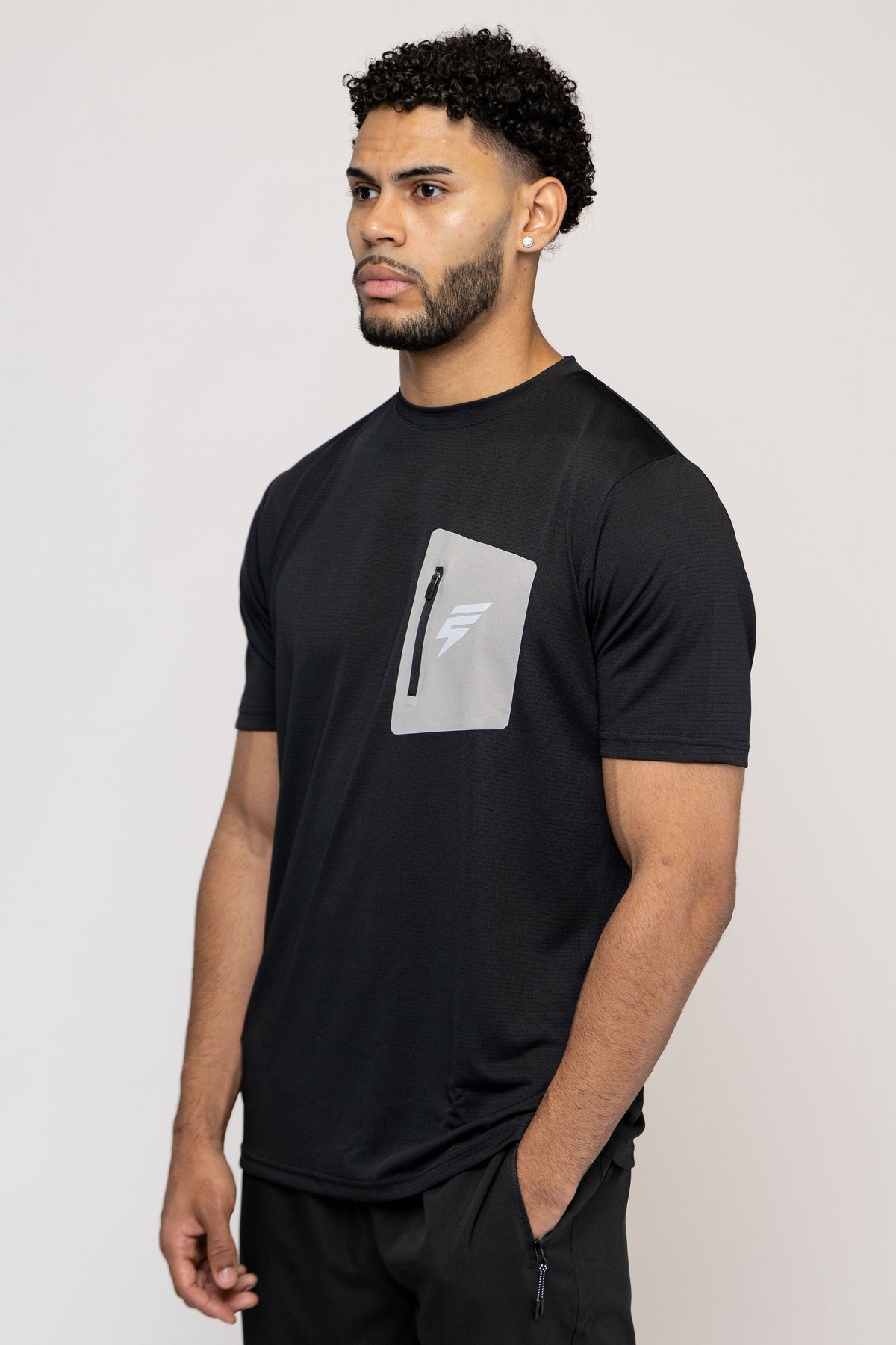 GALAXY TEE - BLACK/LIGHT GREY