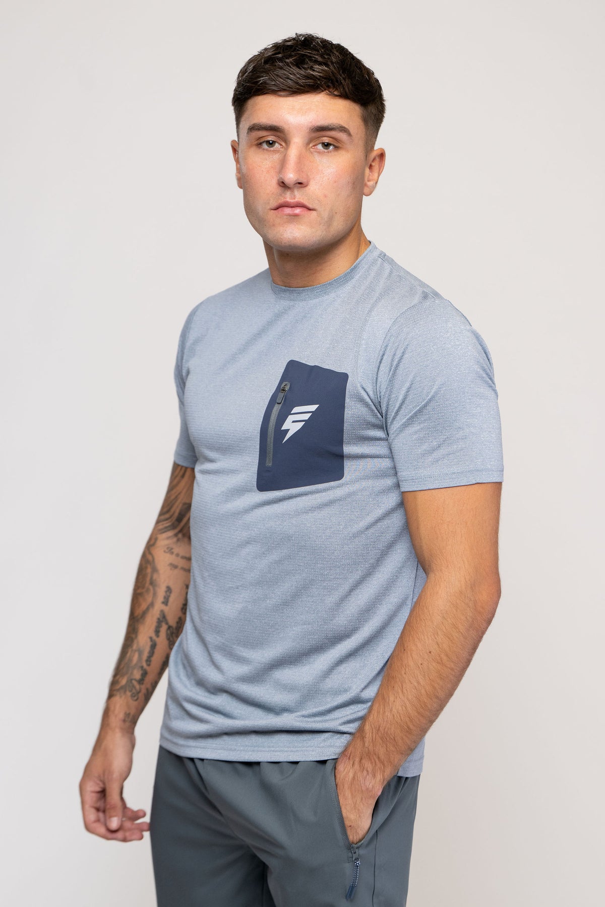GALAXY TEE - STEEL BLUE/MIDNIGHT BLUE
