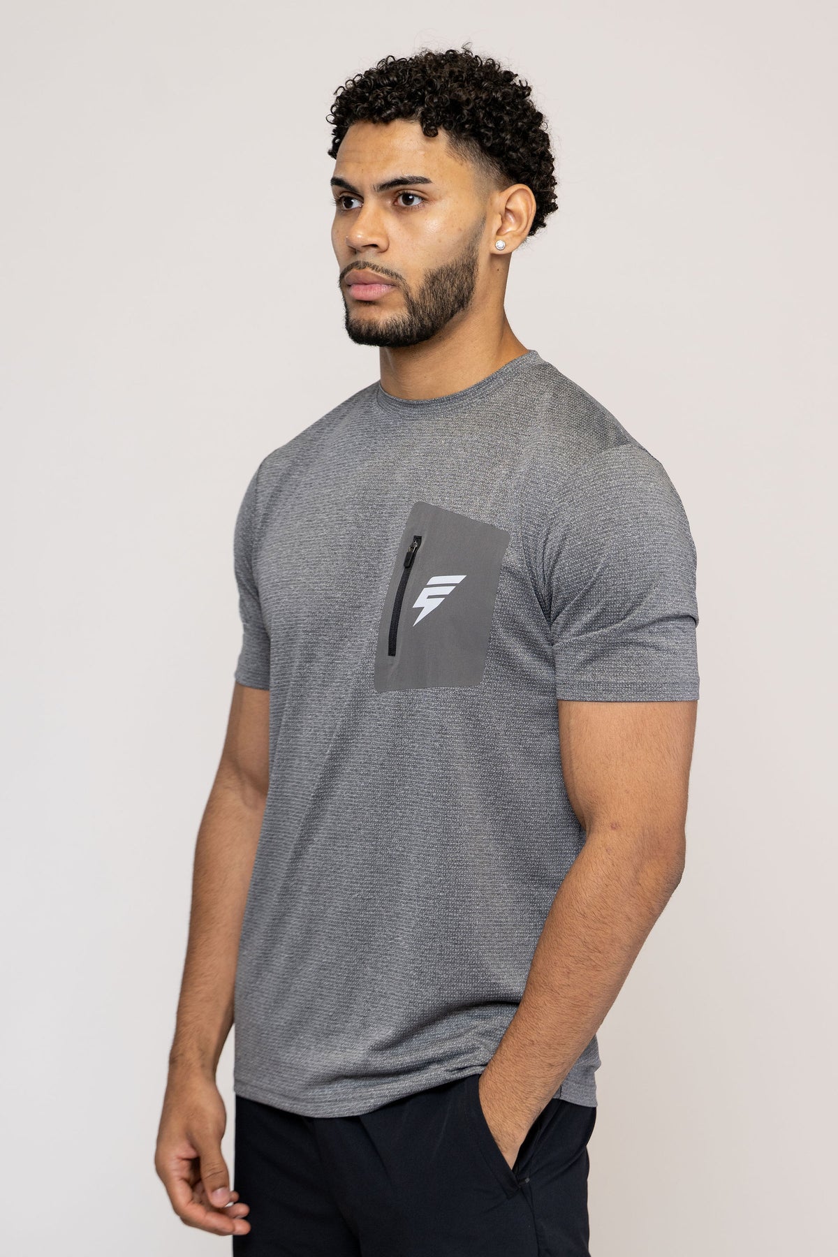 GALAXY TEE - GREY/DARK GREY