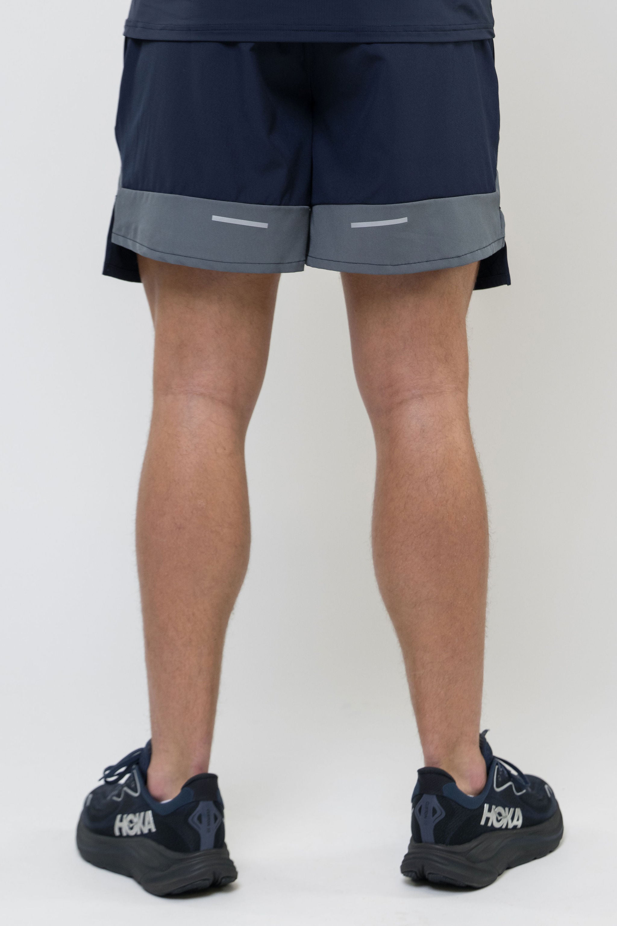 TRACK SHORT SET - NAVY/LIGHT GREY
