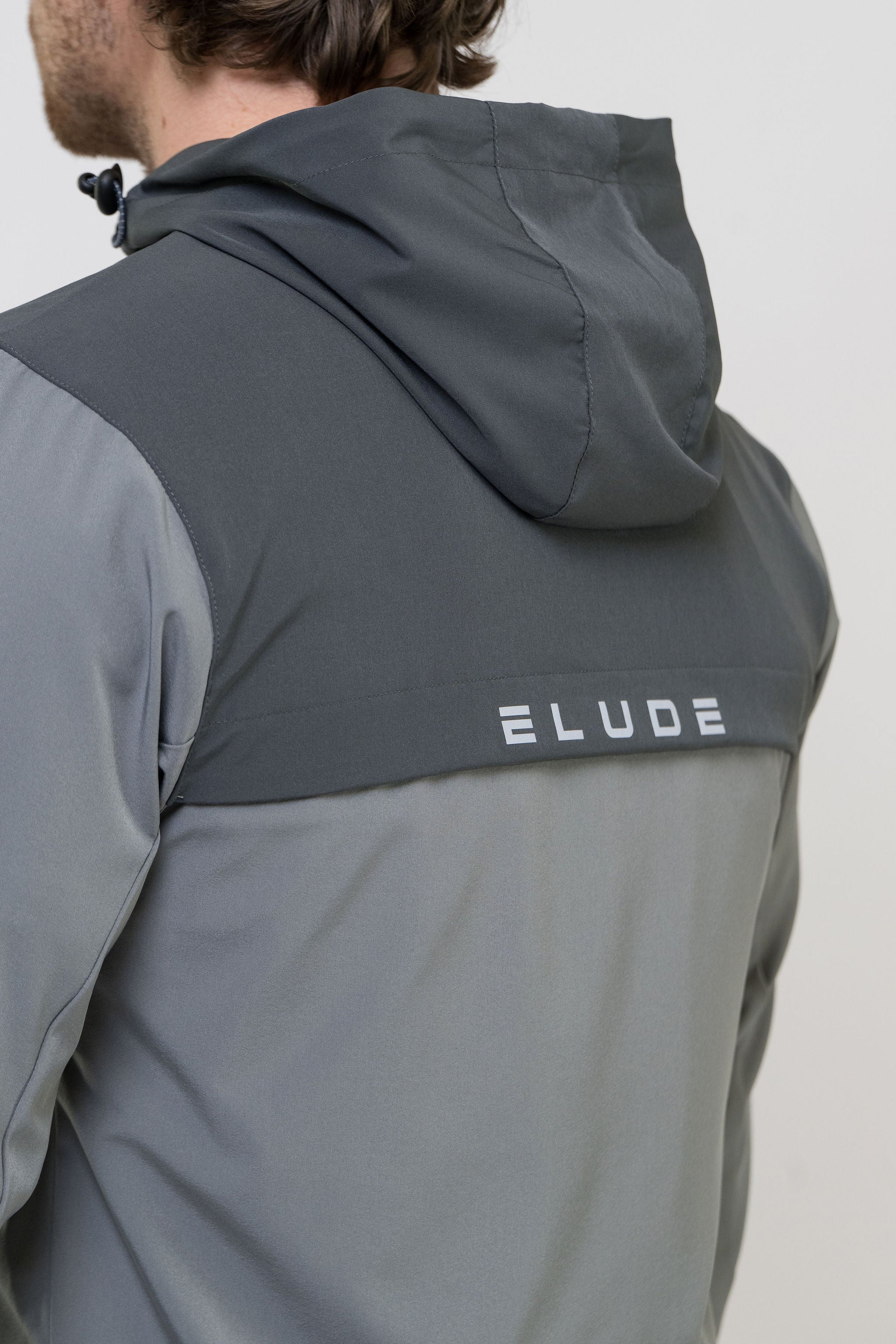 TRACK JACKET SHORT SET - LIGHT GREY/GREY