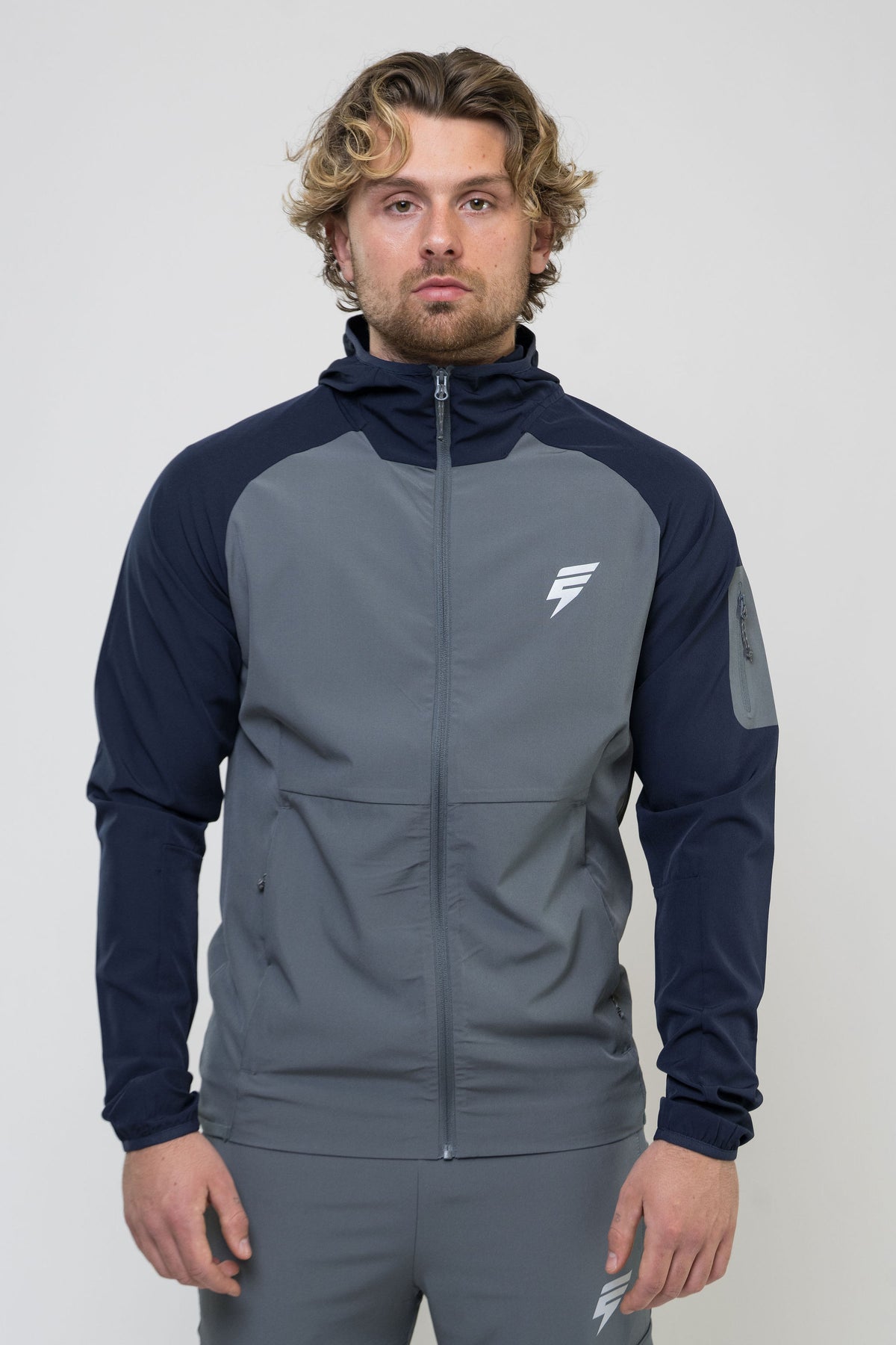 CORE JACKET - GREY/NAVY