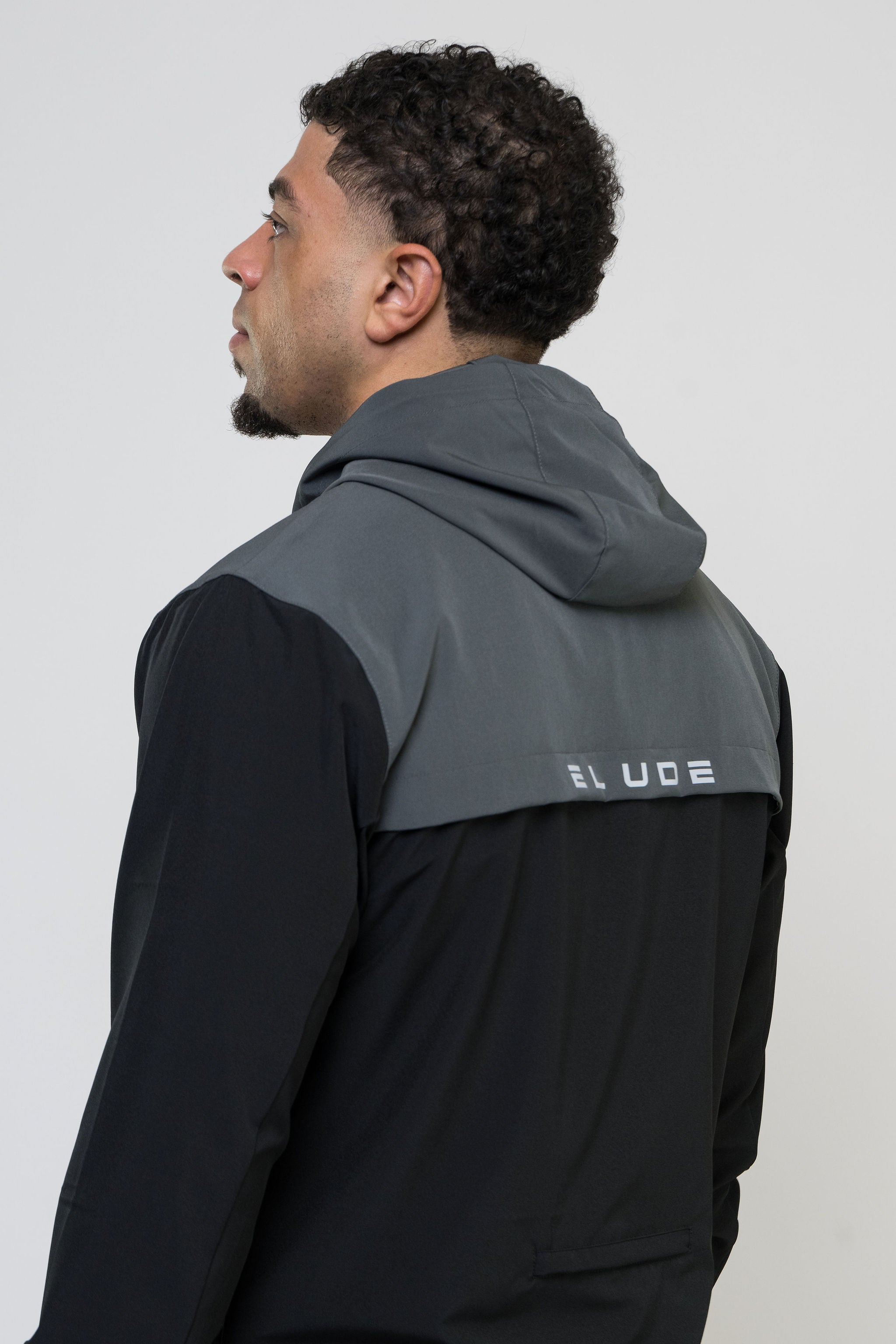 TRACK JACKET - BLACK/DARK GREY