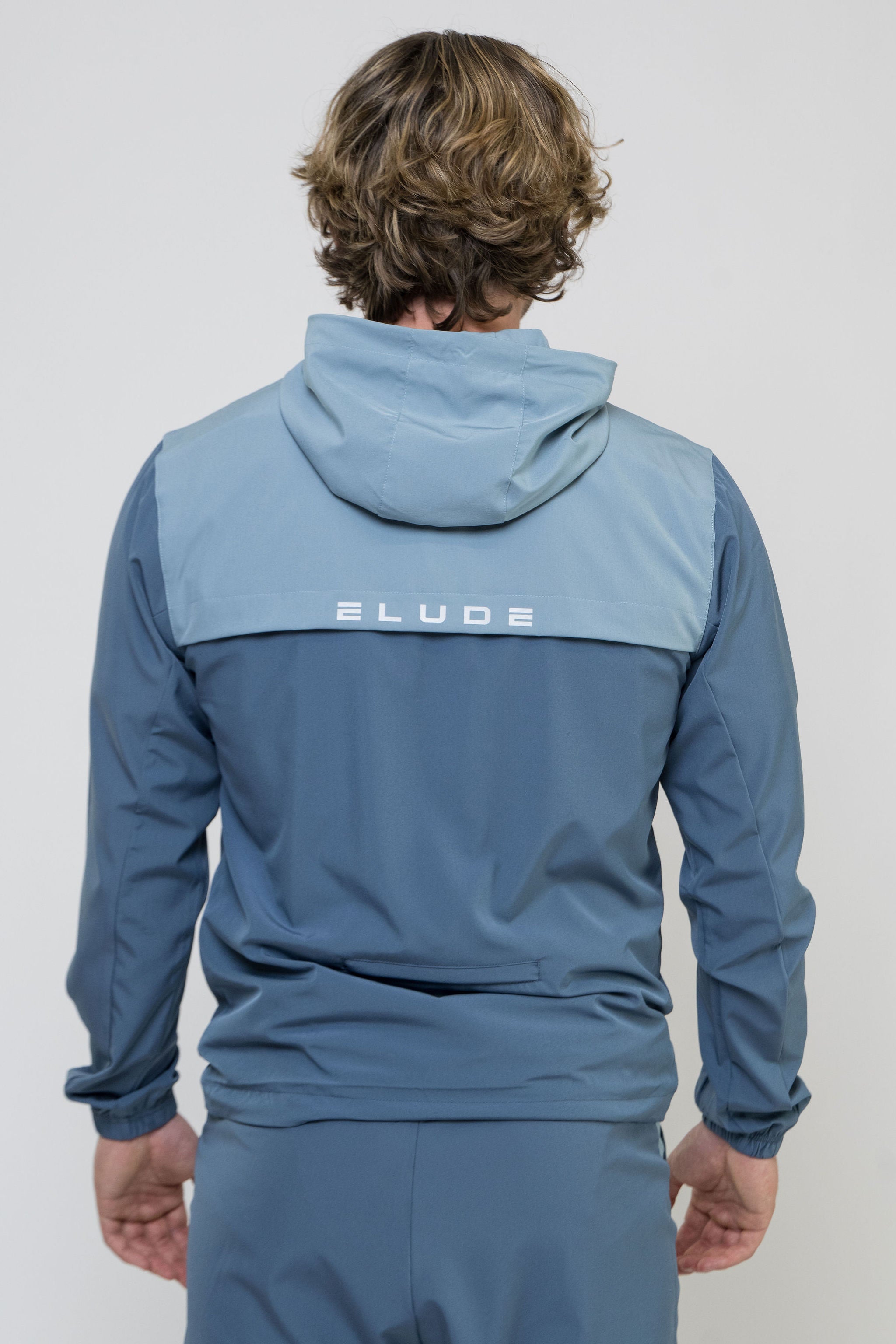 TRACK JACKET - PALE NAVY/SKY BLUE