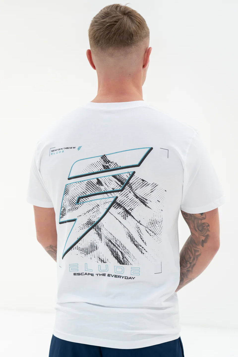 MOUNT TEE - WHITE/BLUE